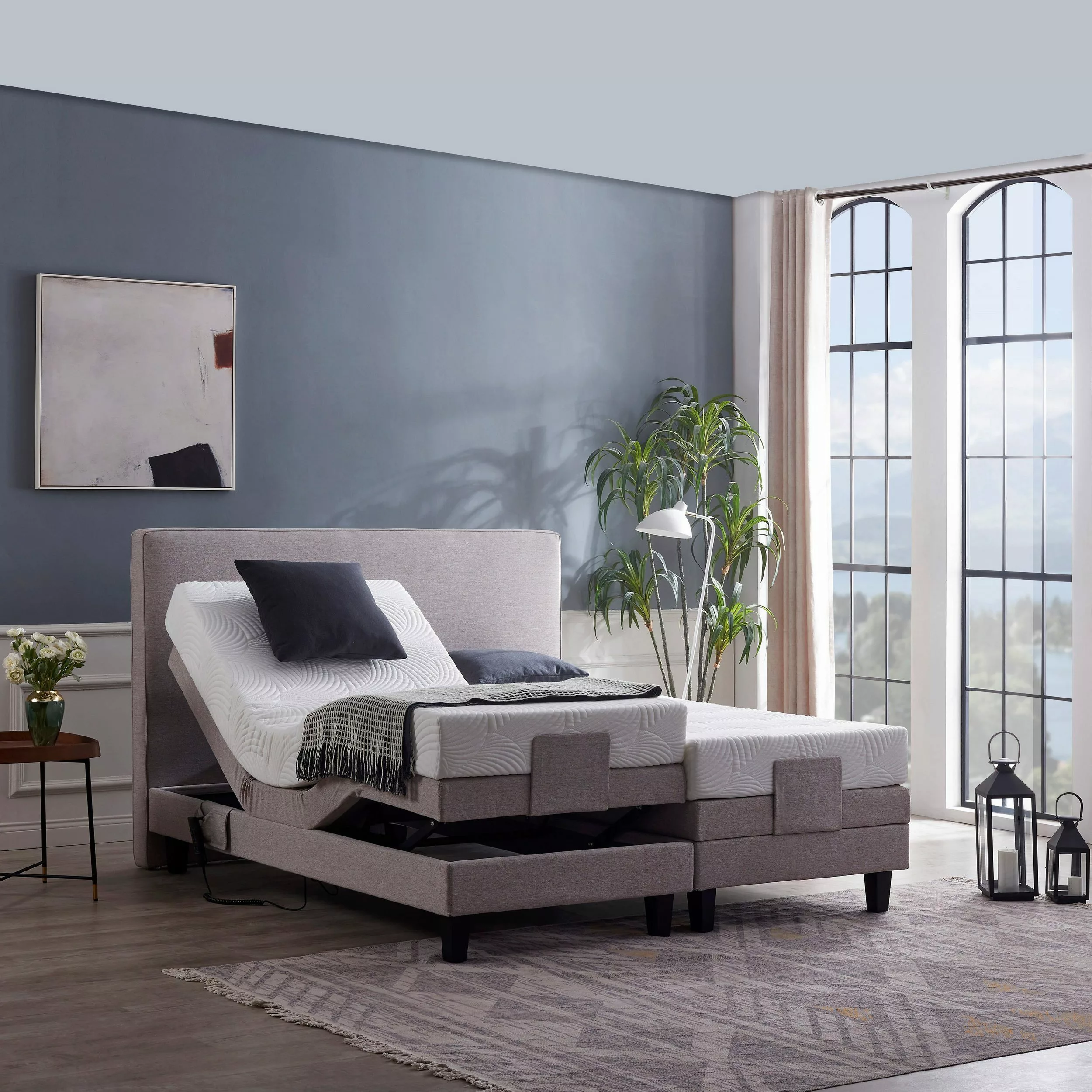 V6 Boxspringbett Motorbett 209E Bestes Preis-Leistungs-Verhältnis günstig online kaufen