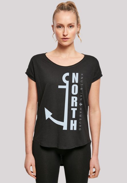 F4NT4STIC T-Shirt "North Anker Knut & Jan Hamburg Blau", Print günstig online kaufen