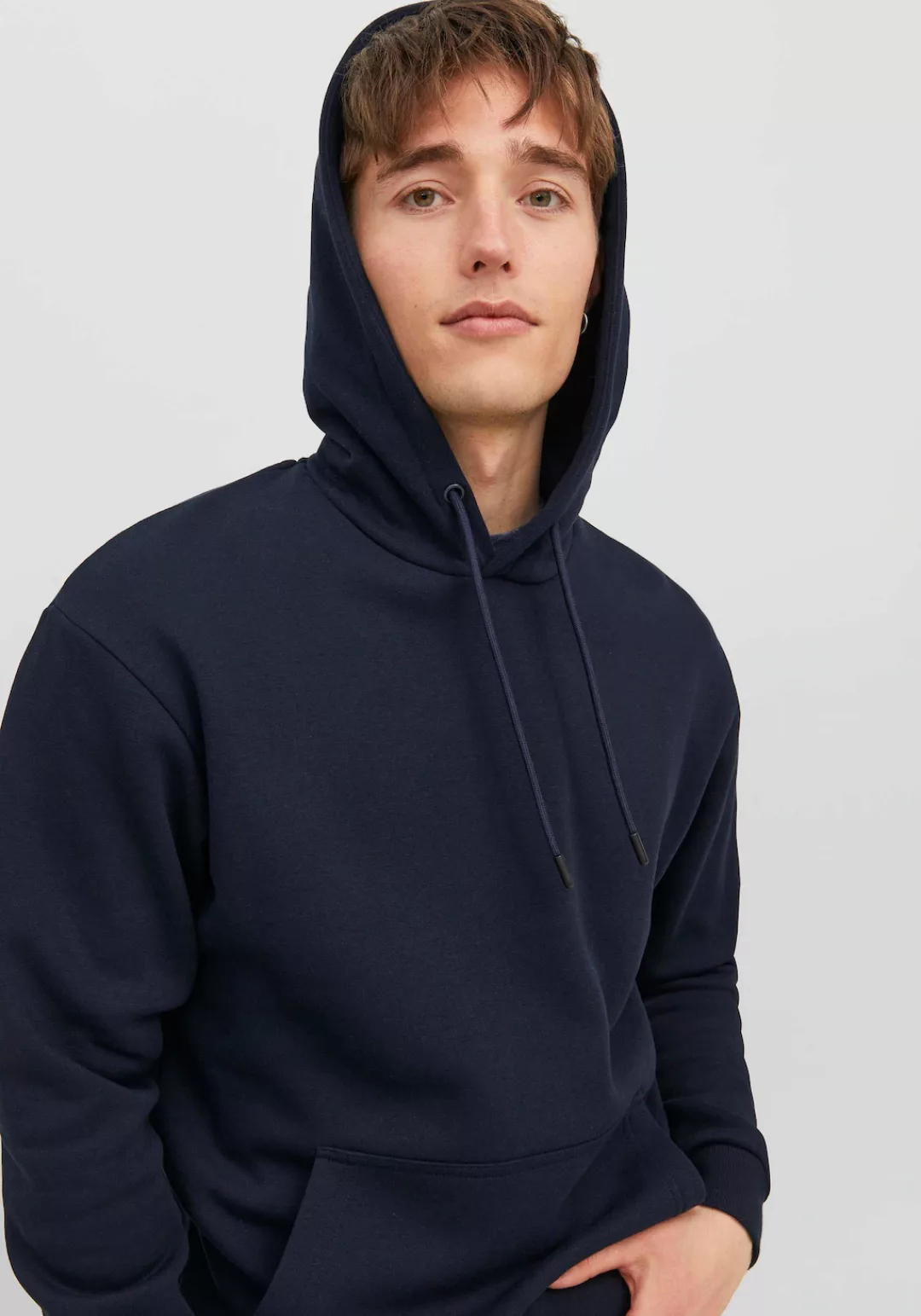 Jack & Jones Herren Hoodie Kapuzenpullover JJEBRADLEY- Relaxed Fit günstig online kaufen