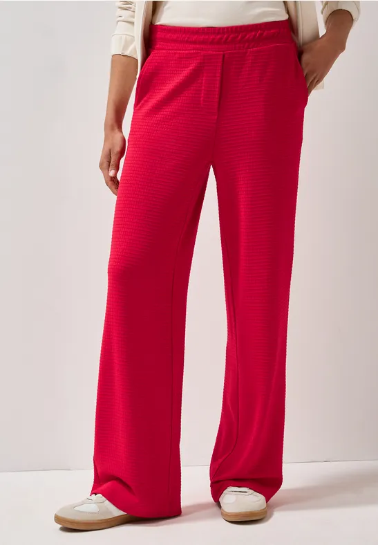 Wide Leg Strukturhose günstig online kaufen