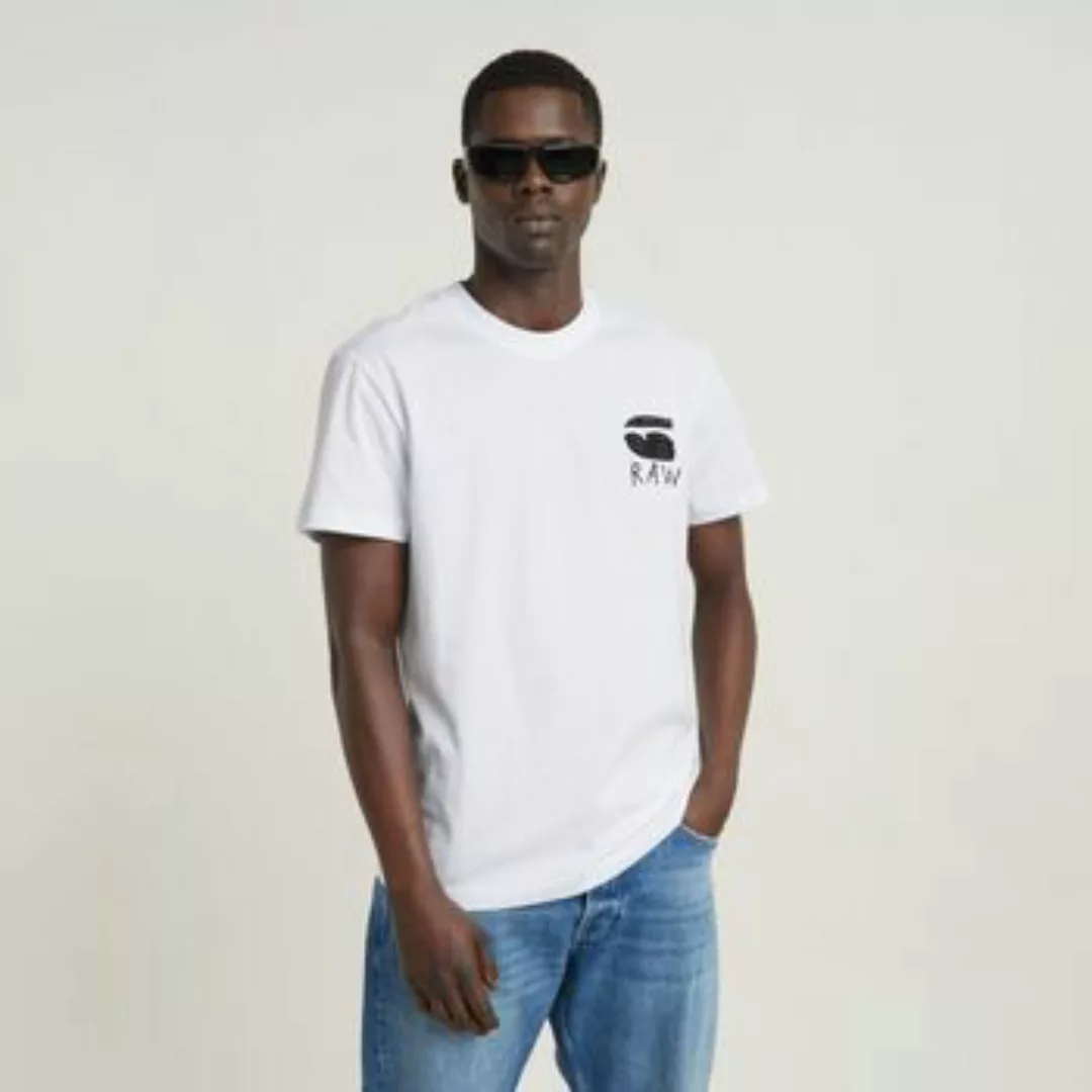 G-Star Raw  T-Shirts & Poloshirts D25700-336 BURGER BACK-110 WHITE günstig online kaufen