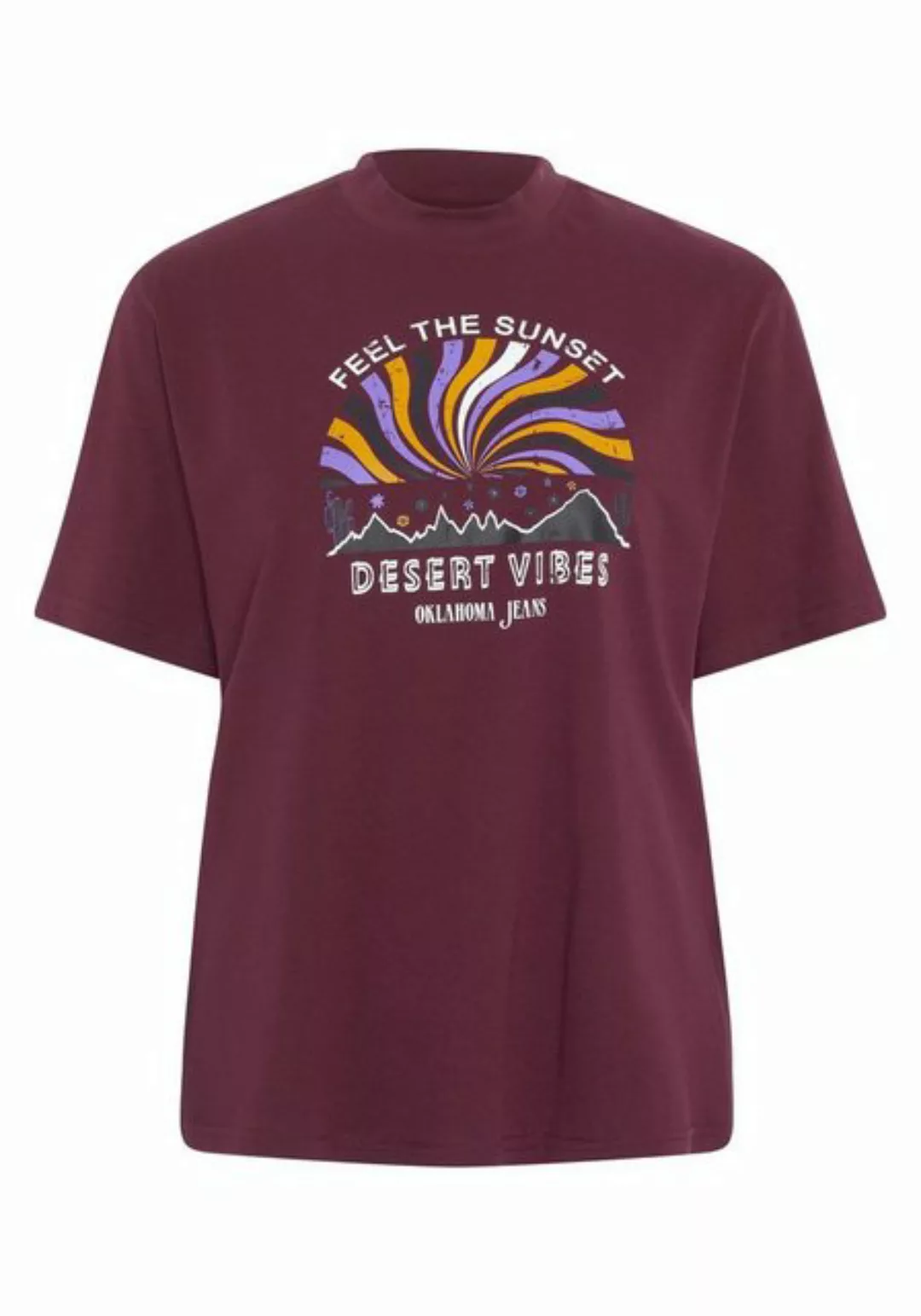 Oklahoma Jeans Print-Shirt mit Desert-Motiv günstig online kaufen