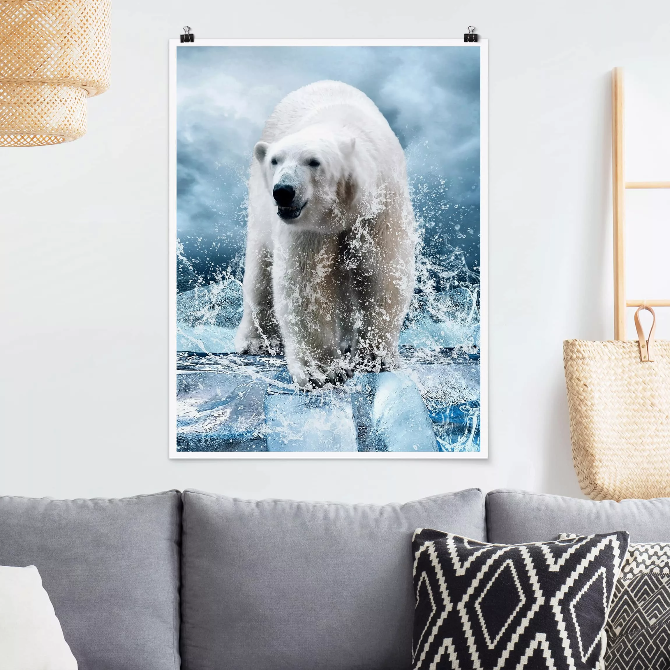 Poster Tiere - Hochformat King of the North günstig online kaufen