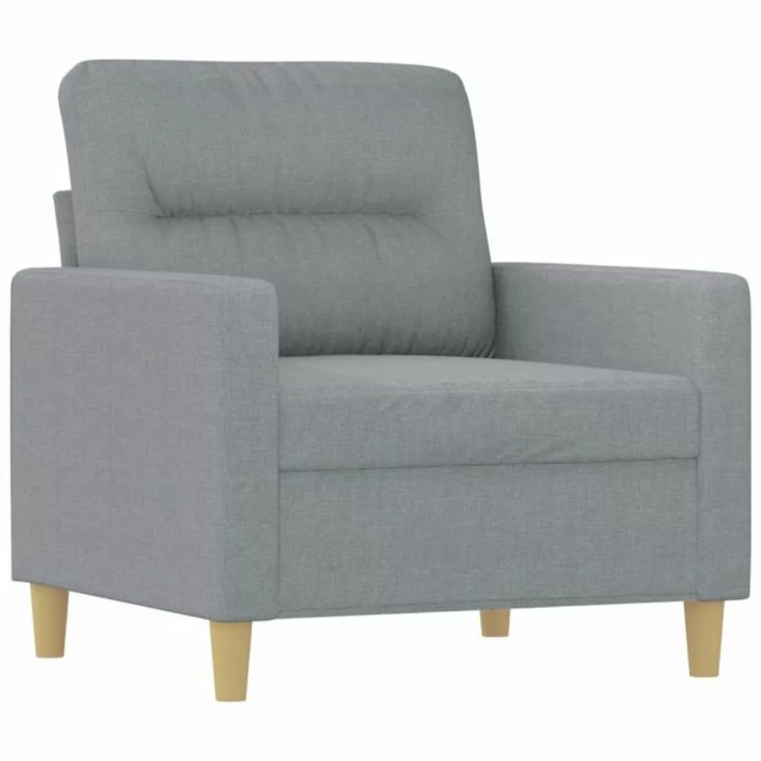 vidaXL Sofa Sofasessel Hellgrau 60 cm Stoff günstig online kaufen