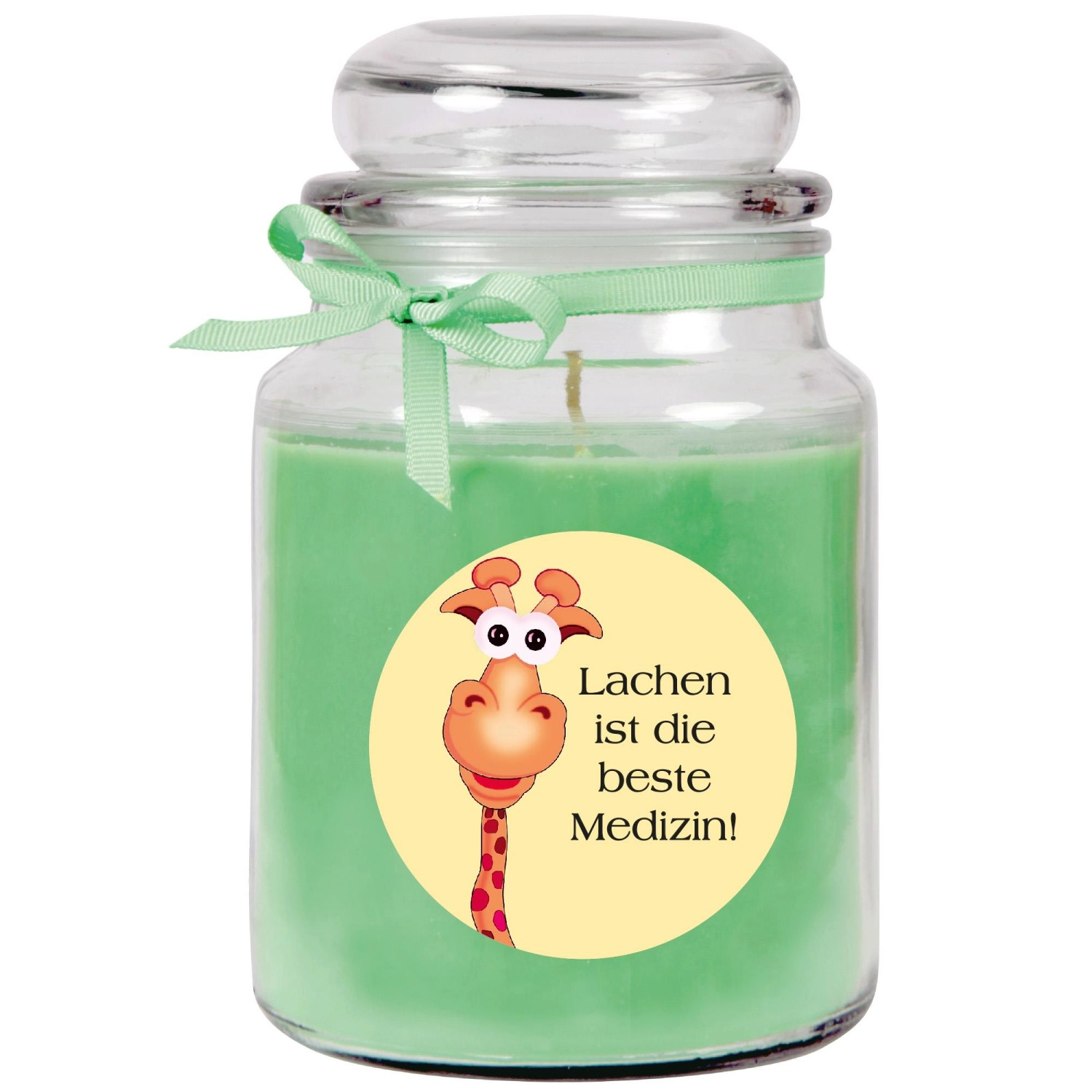 HS Candle Duftkerze & Bonbon Glas Genesung Kokos Grün günstig online kaufen