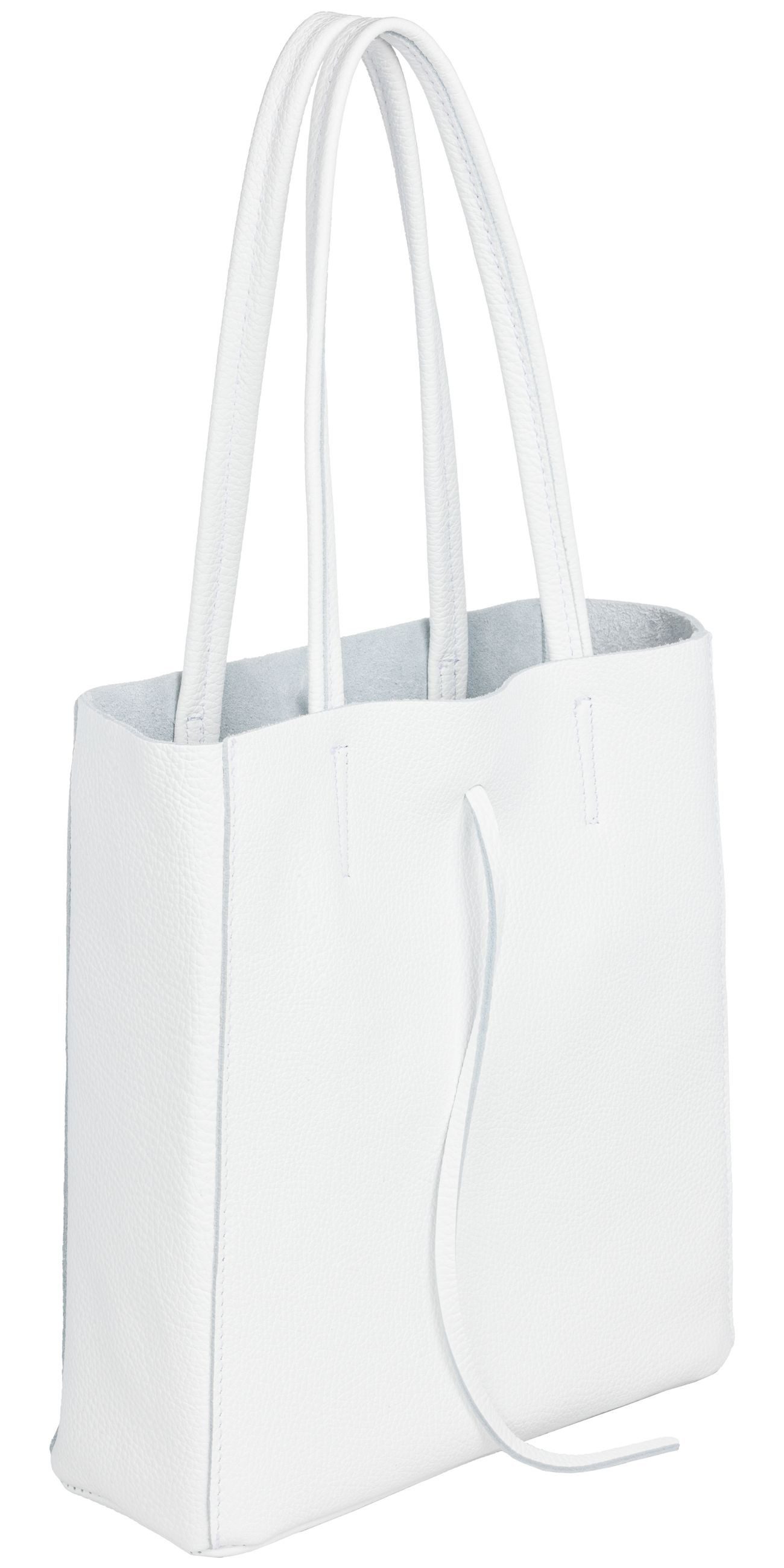 Caspar Schultertasche Mittelgroße Leder Shopper Damen günstig online kaufen