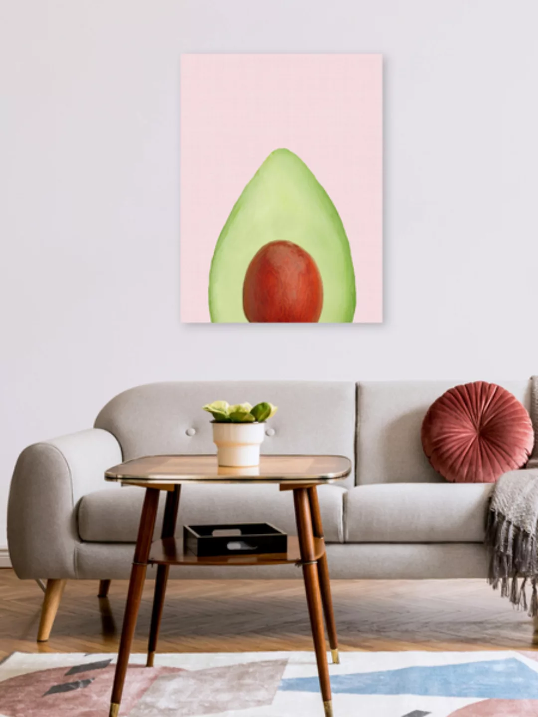 Poster / Leinwandbild - Avocado günstig online kaufen