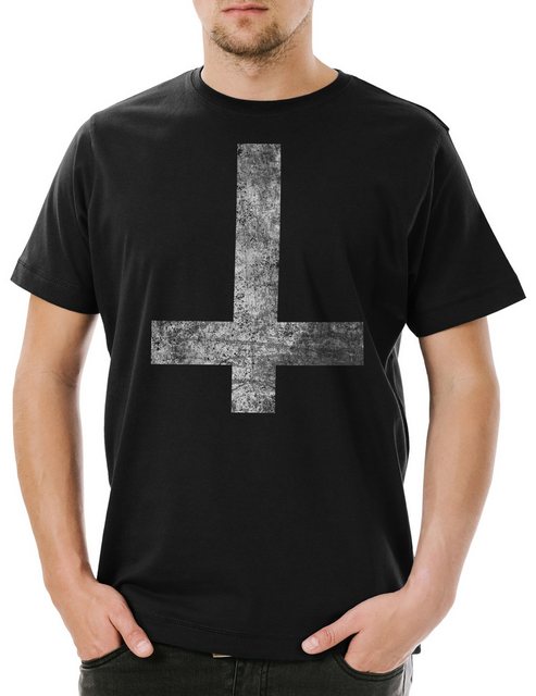 Urban Backwoods Print-Shirt St. Peter's Cross Herren T-Shirt Petrine Kreuz günstig online kaufen