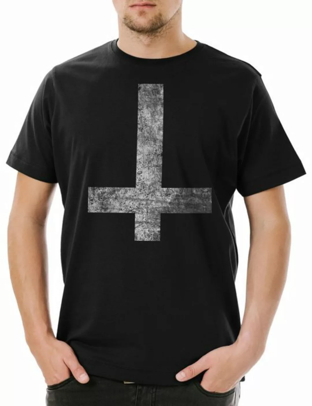 Urban Backwoods Print-Shirt St. Peter's Cross Herren T-Shirt Petrine Kreuz günstig online kaufen