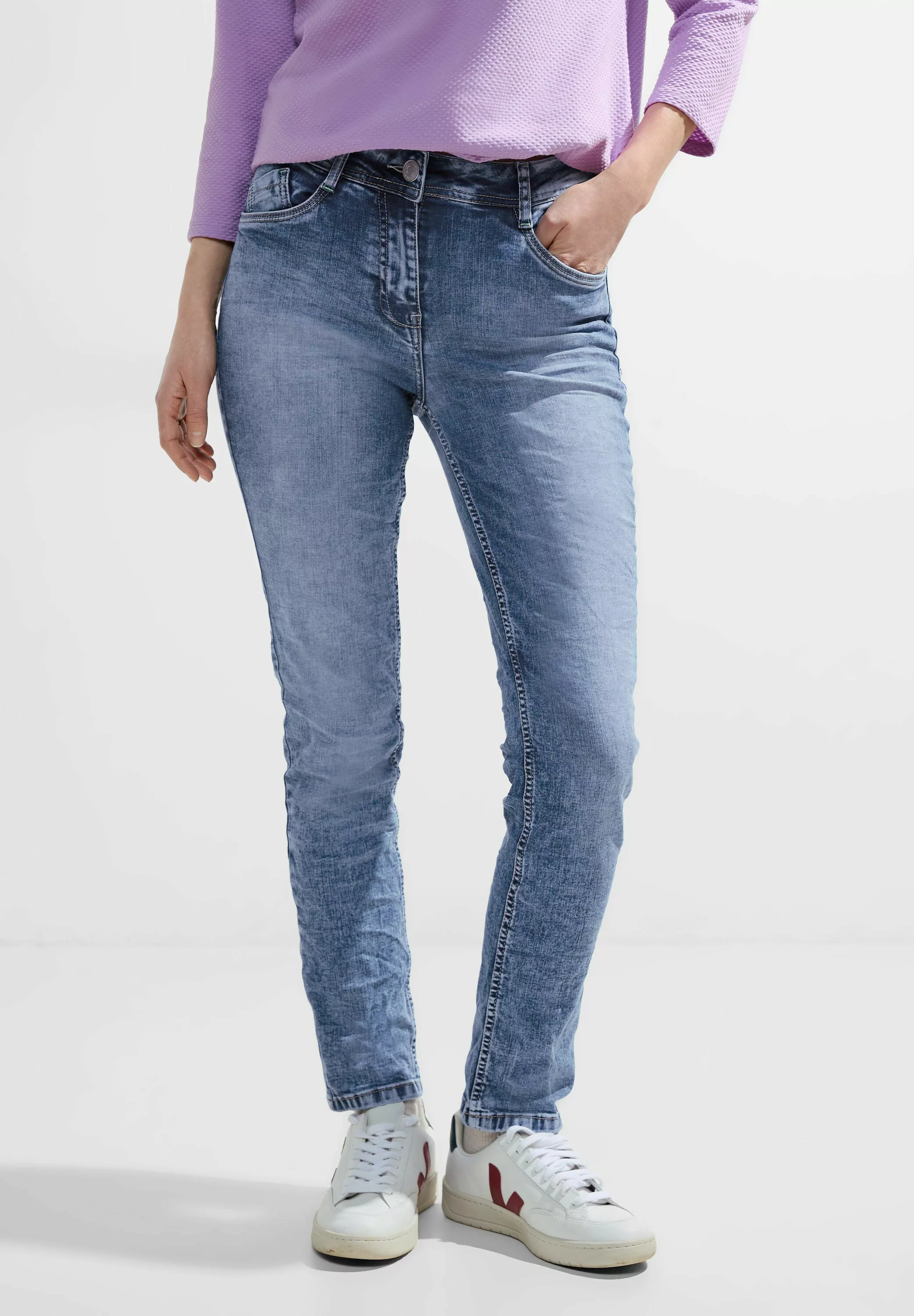 Cecil Gerade Jeans, High Waist günstig online kaufen