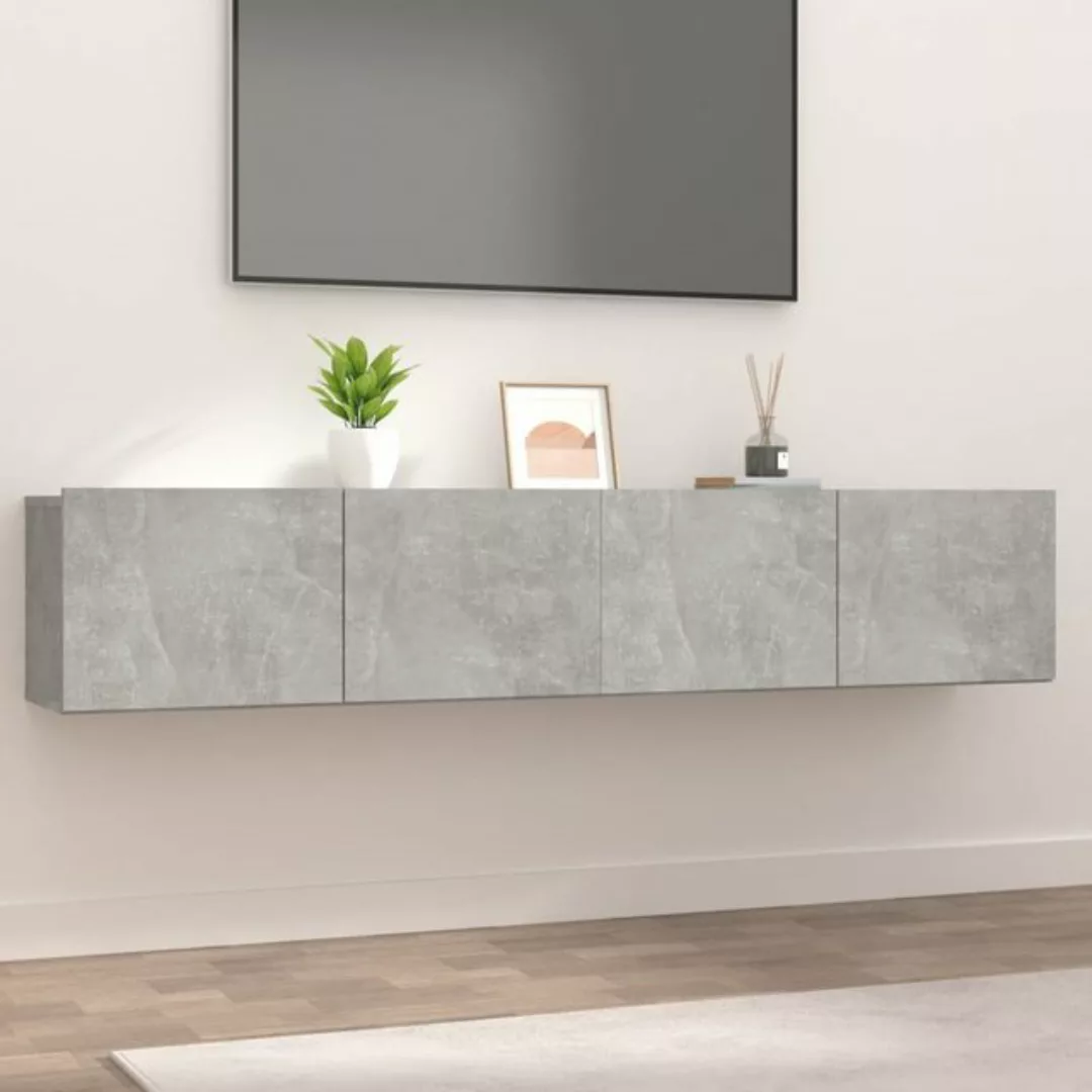 vidaXL TV-Schrank TV-Schränke 2 Stk Betongrau 80x30x30 cm Spanplatte Wandsc günstig online kaufen