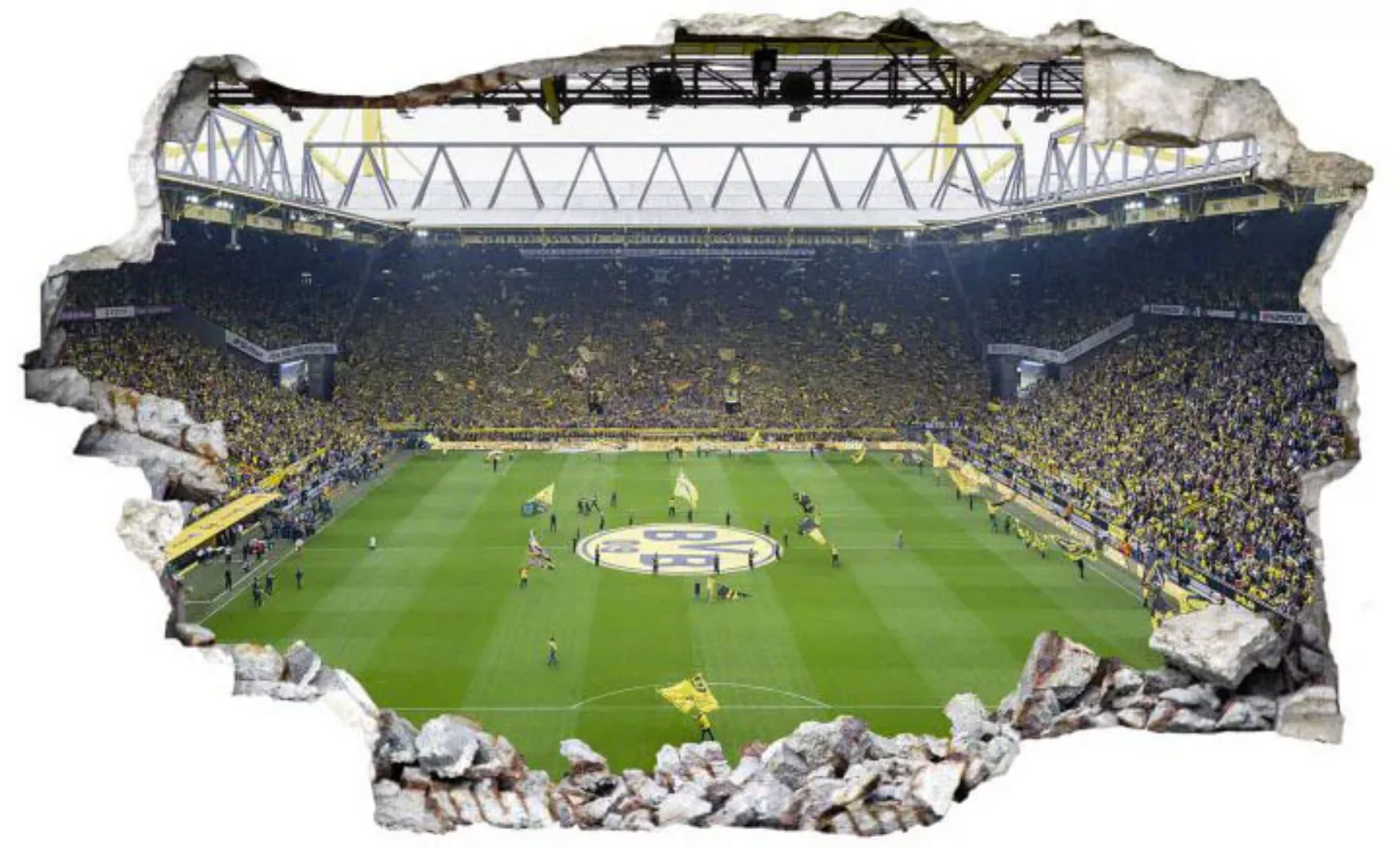 Wall-Art Wandtattoo "Borussia Dortmund Fan Choreo", (1 St.), selbstklebend, günstig online kaufen