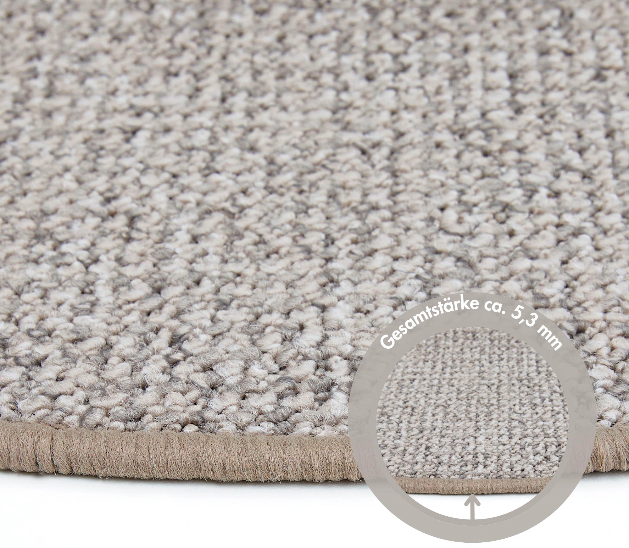 Andiamo Stufenmatte »Saragossa, Made in Netherlands«, halbrund, 6,5 mm Höhe günstig online kaufen
