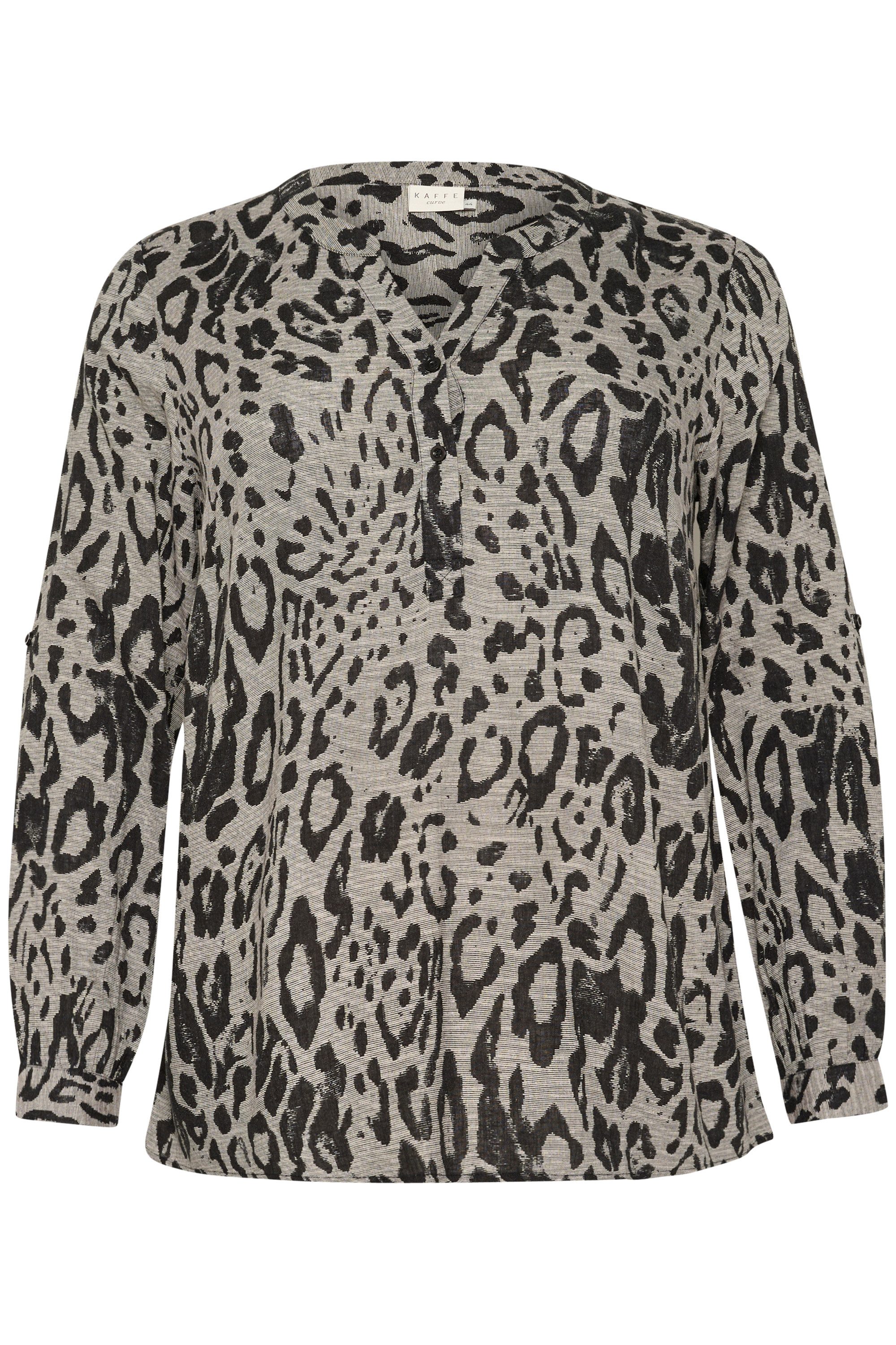 KAFFE Curve Langarmbluse Langarm-Bluse KCmille Große günstig online kaufen