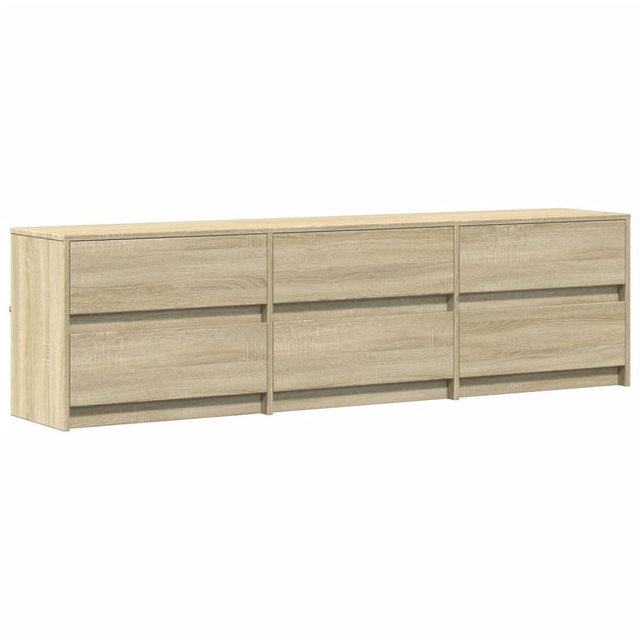 vidaXL Schrankmodule TV-Schrank mit LED-Beleuchtung Sonoma-Eiche 180x34x50 günstig online kaufen