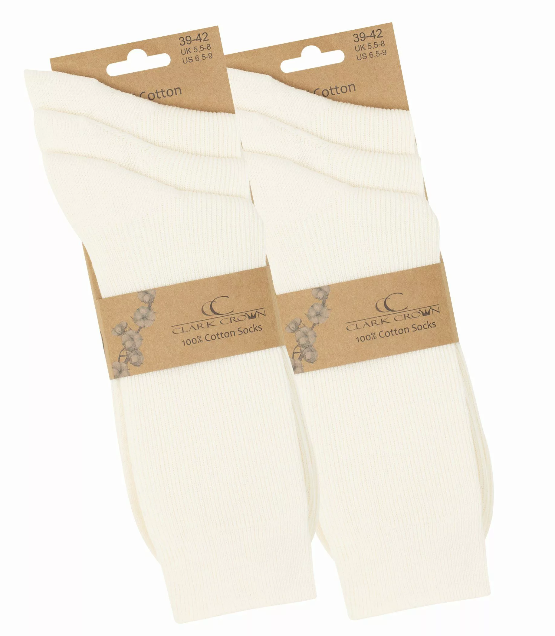 Clark Crown® Socken (6-Paar) Handgekettelte Zehennaht günstig online kaufen