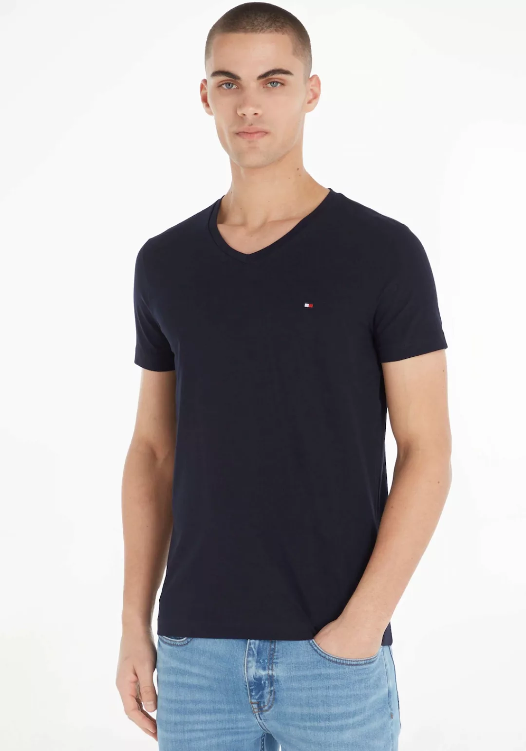 Tommy Hilfiger T-Shirt "V-Shirt Stretch Slim" günstig online kaufen