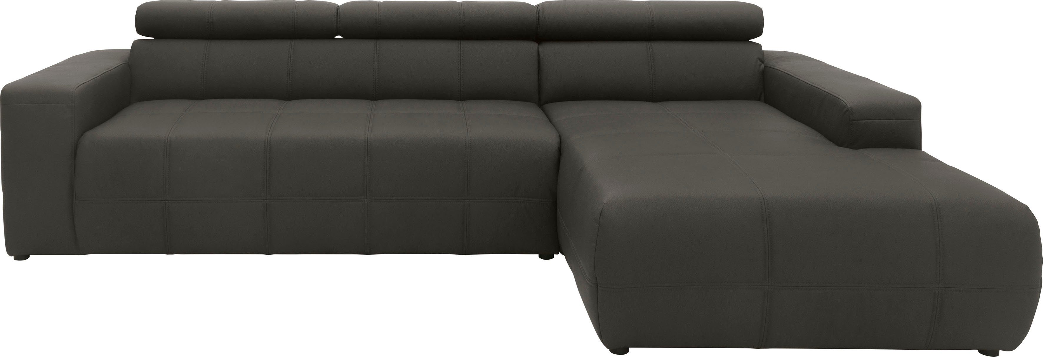 DOMO collection Ecksofa "Brandon B/T/H: 289/177/80 cm, whlw. mit Sitztiefen günstig online kaufen