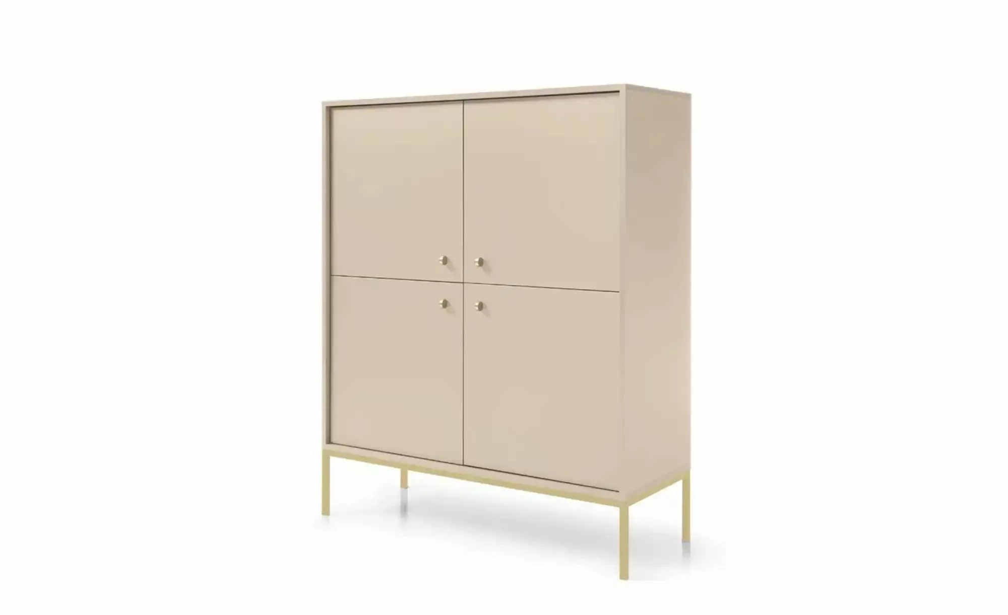 Highboard  Molly ¦ beige ¦ Maße (cm): B: 103,5 H: 125,5 Kommoden & Sideboar günstig online kaufen