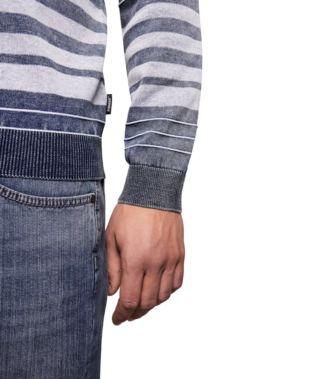 Pioneer Authentic Jeans Strickpullover mit Streifenmuster günstig online kaufen