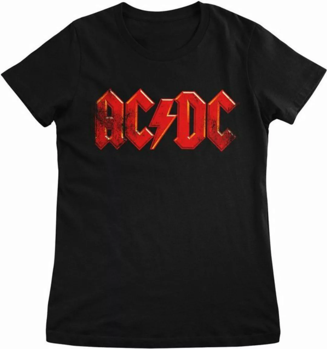 AC/DC T-Shirt Distressed Logo Girly Tee günstig online kaufen