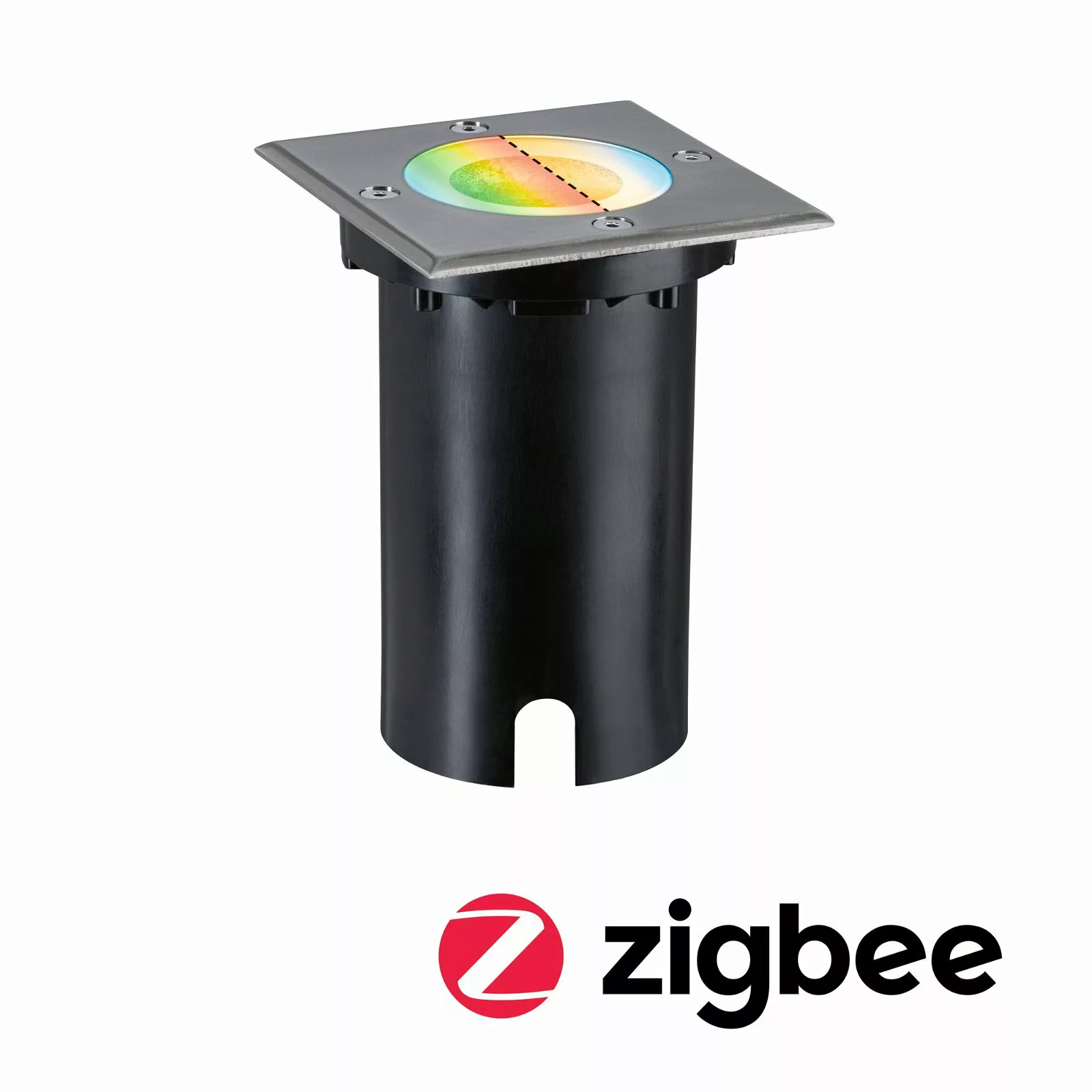 Smarter Zigbee 3.0 LED Bodeneinbaustrahler Floor RGBW in Eisen-gebürstet 4, günstig online kaufen