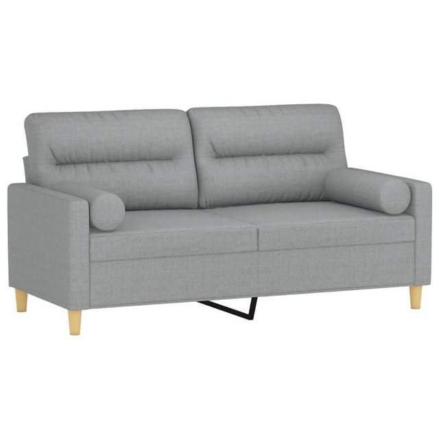 vidaXL Sofa Sofa mit Zierkissen Stoff, 140 cm, 2-Sitzer günstig online kaufen