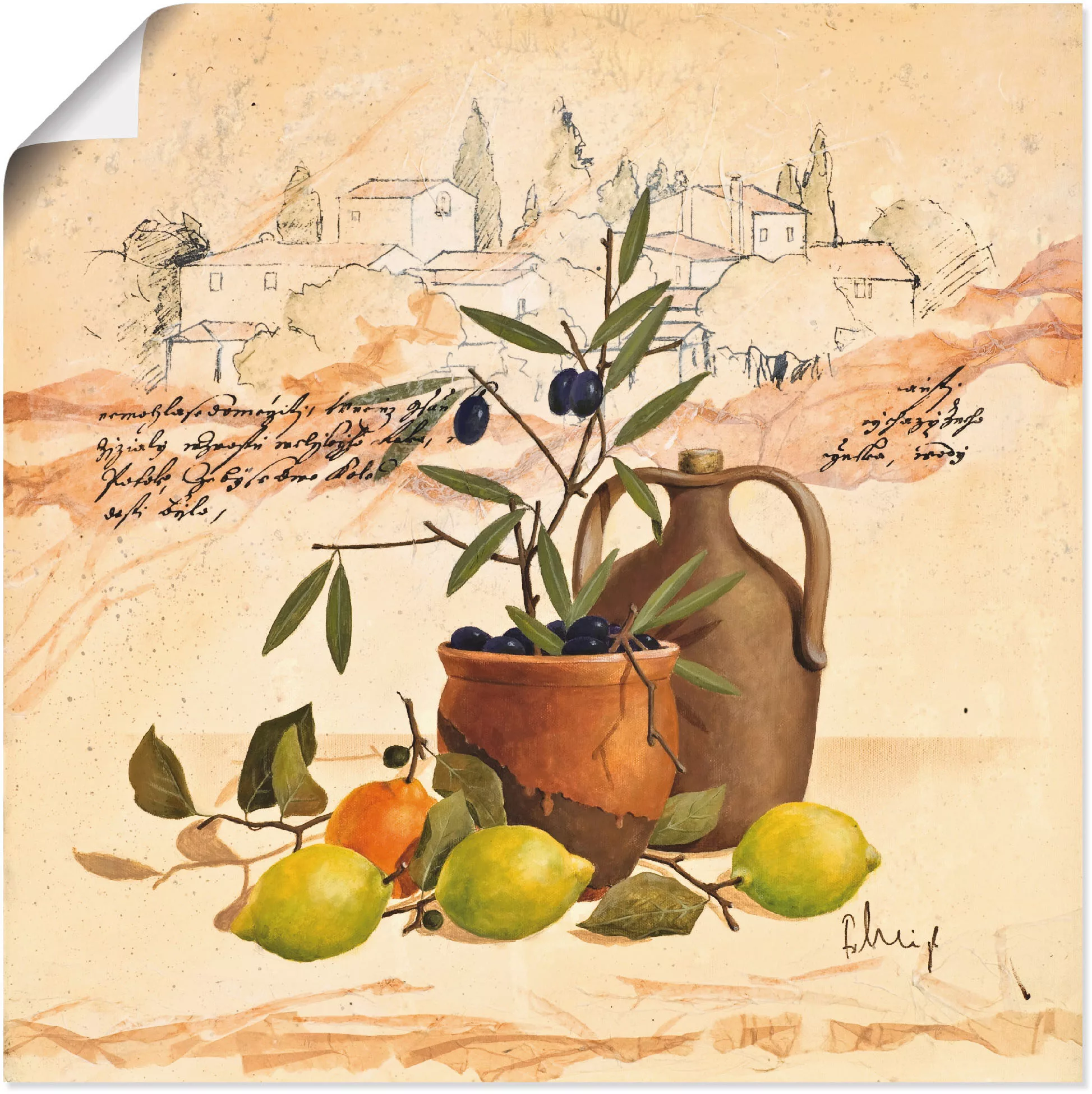 Artland Wandbild "Lavendel Impressionen", Arrangements, (1 St.), als Leinwa günstig online kaufen