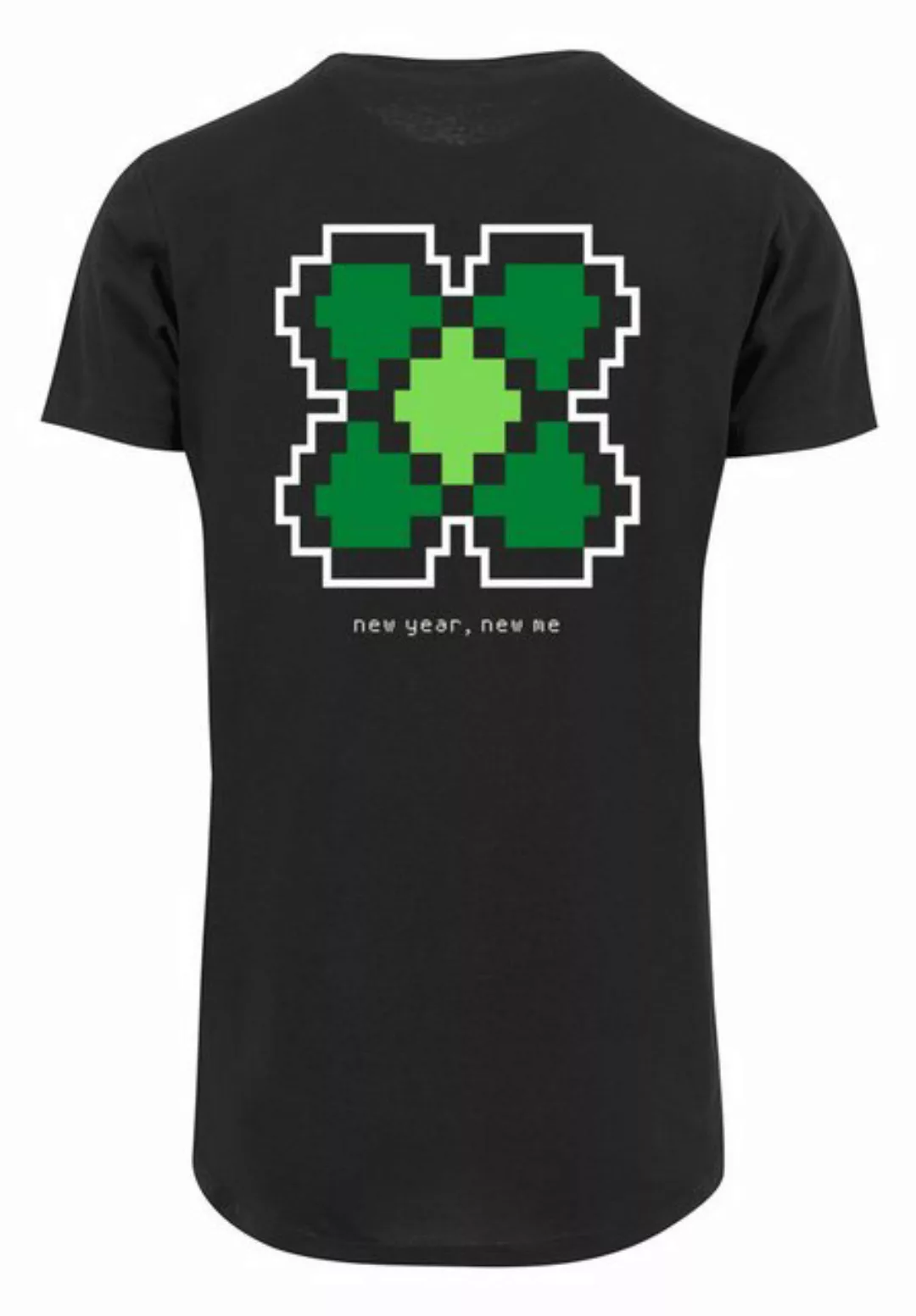 F4NT4STIC T-Shirt "Silvester Happy New Year Pixel Kleeblatt", Print günstig online kaufen