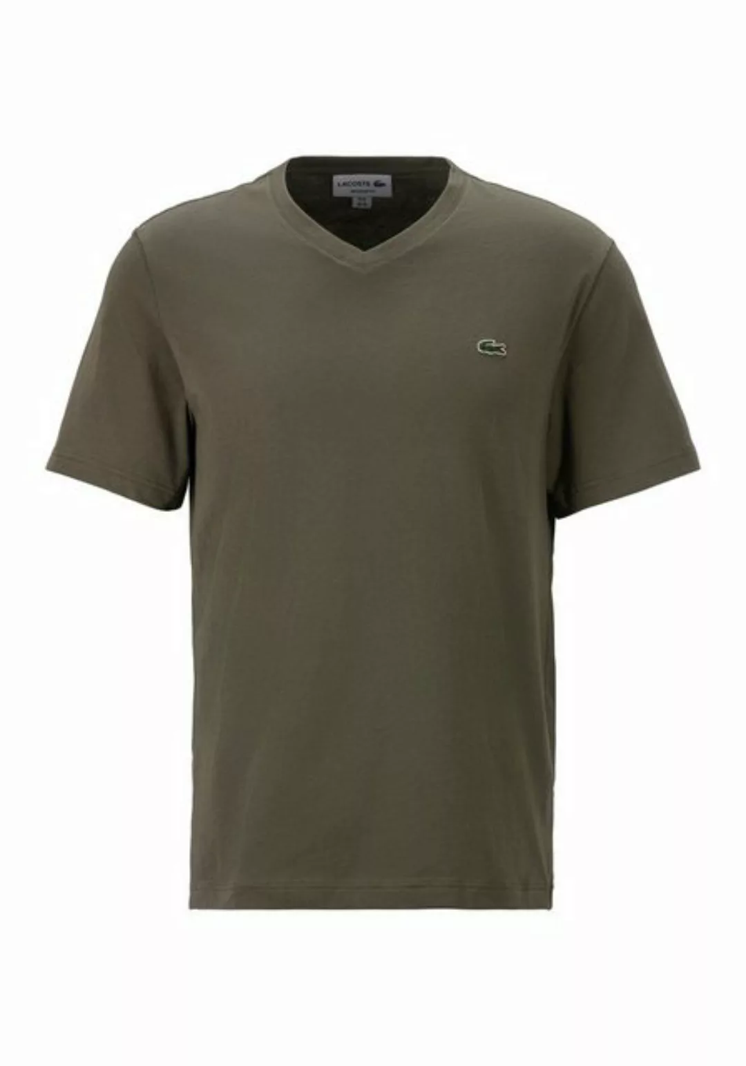 Lacoste V-Shirt (1-tlg) Ikonisches Lacoste-Krokodil auf der Brust für ein s günstig online kaufen