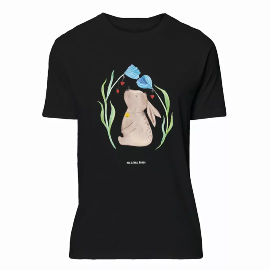 Mr. & Mrs. Panda T-Shirt Hase Blume - Schwarz - Geschenk, Männer, Träume, H günstig online kaufen