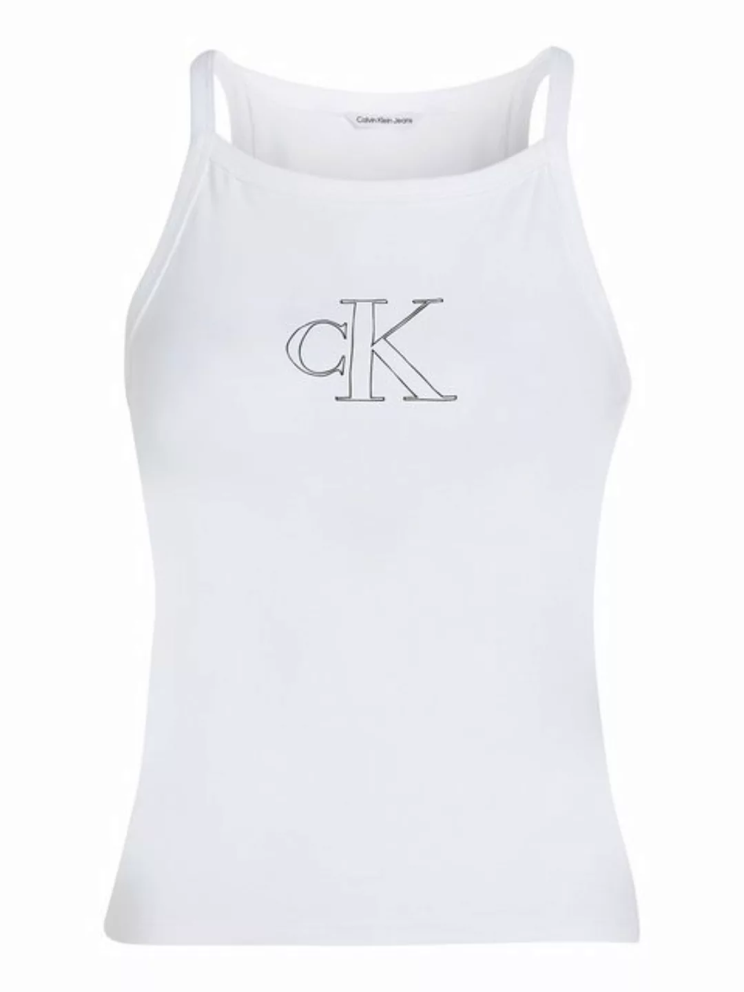 Calvin Klein Jeans Spaghettitop OUTLINED CK STRAPPY TANK mit Markenlabel günstig online kaufen