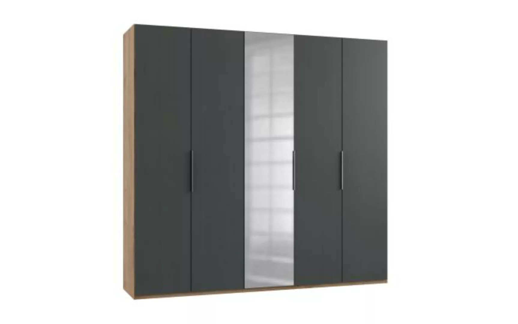 Kleiderschrank 250 cm breit mit Spiegel LEVEL36 A von WIMEX Grau günstig online kaufen