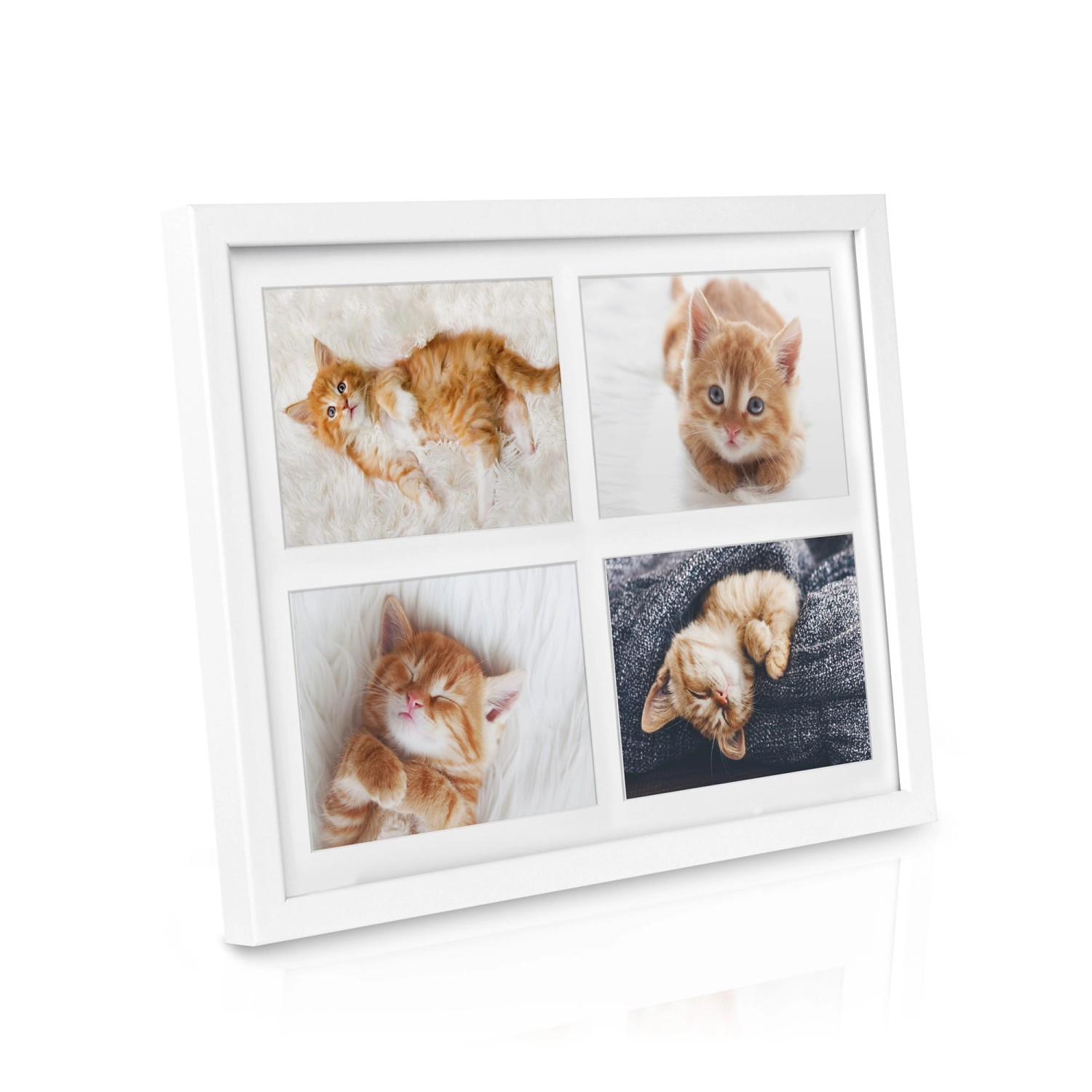 Bomoe Galeria Bilderrahmen 4 Bilder 10x15cm Weiß günstig online kaufen