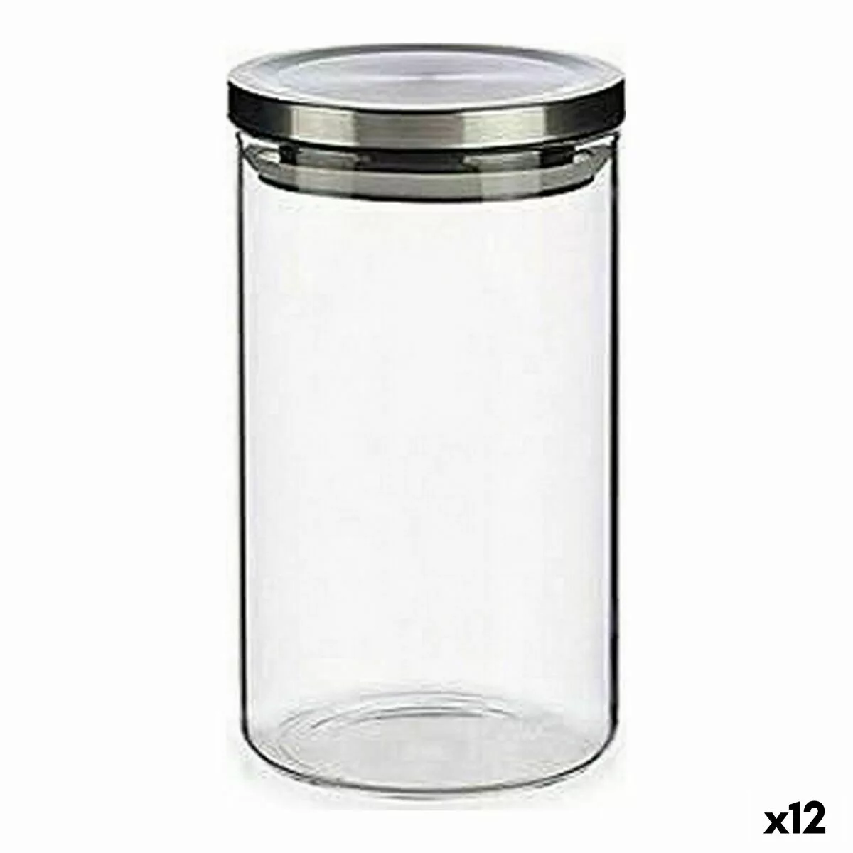 Topf Silberfarben Durchsichtig Stahl Silikon Glas Polypropylen (1 L) (10,2 günstig online kaufen