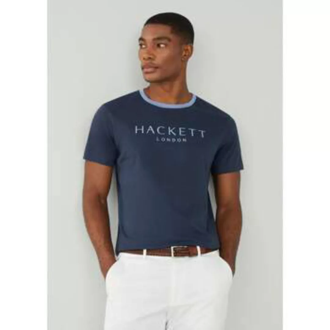 Hackett  T-Shirts & Poloshirts Klassisches Heritage-T-Shirt – Marineblau günstig online kaufen