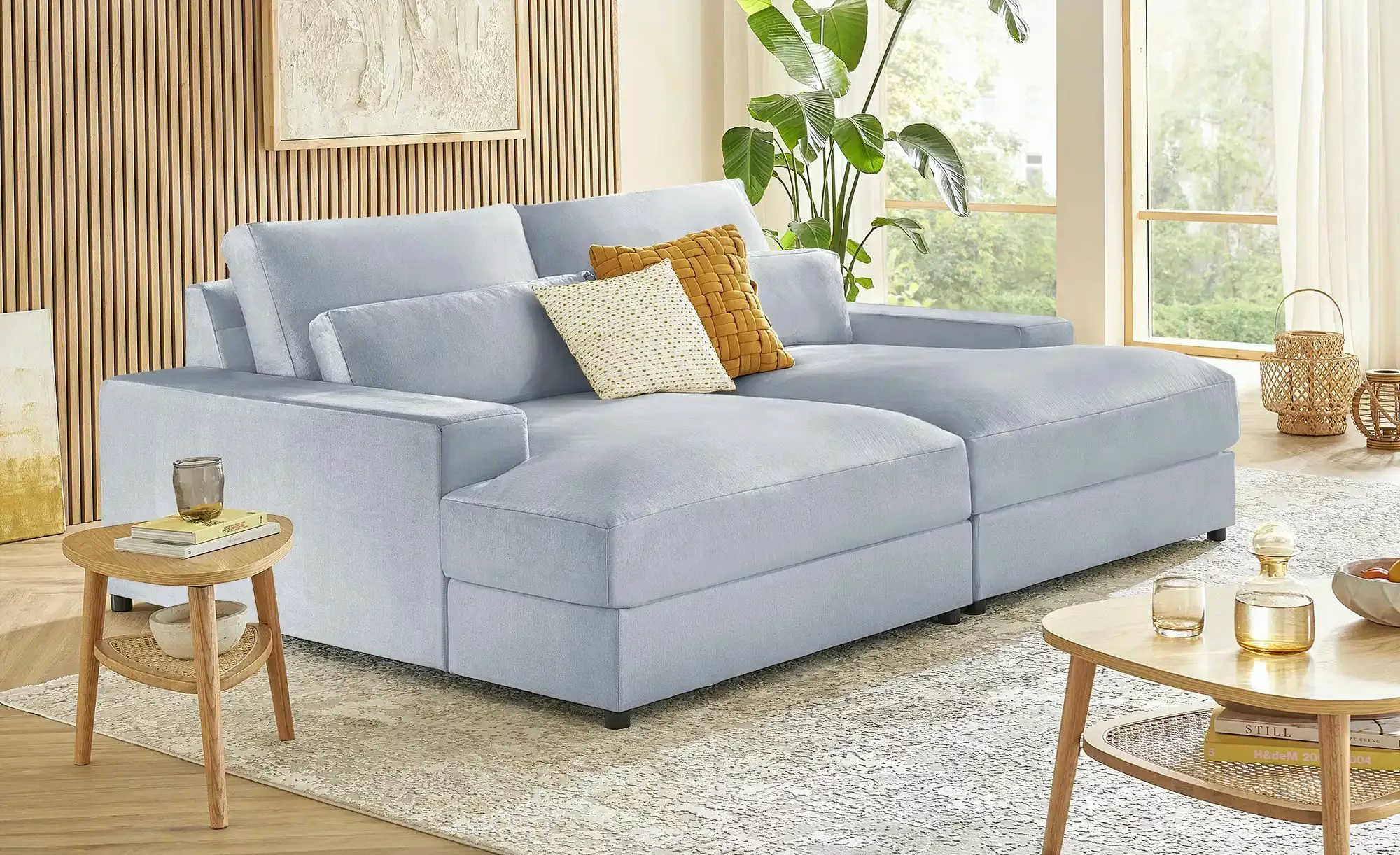 Lounge Sofa  Branna ¦ grau ¦ Maße (cm): B: 232 H: 88 T: 164 Polstermöbel > günstig online kaufen