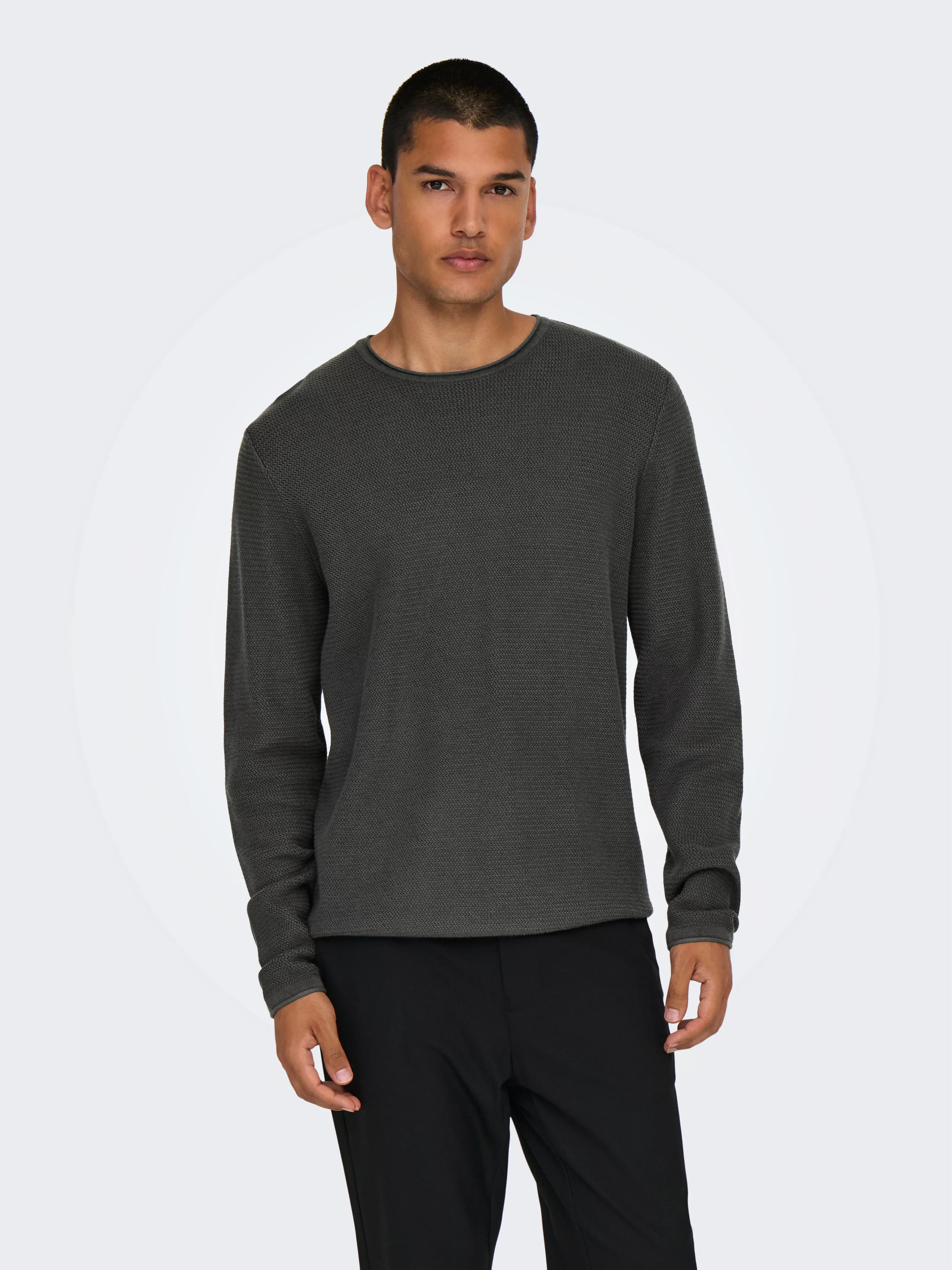 ONLY & SONS Strickpullover ONSERIC REG 12 STRUC CREW KNIT günstig online kaufen