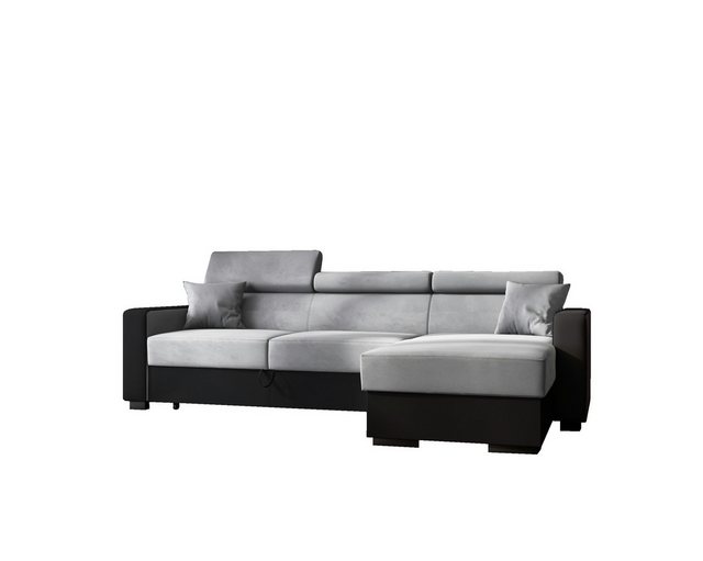 MOEBLO Ecksofa Kamelia L, Eckcouch Wohnlandschaft Sofa mit Ottomane Eckgarn günstig online kaufen