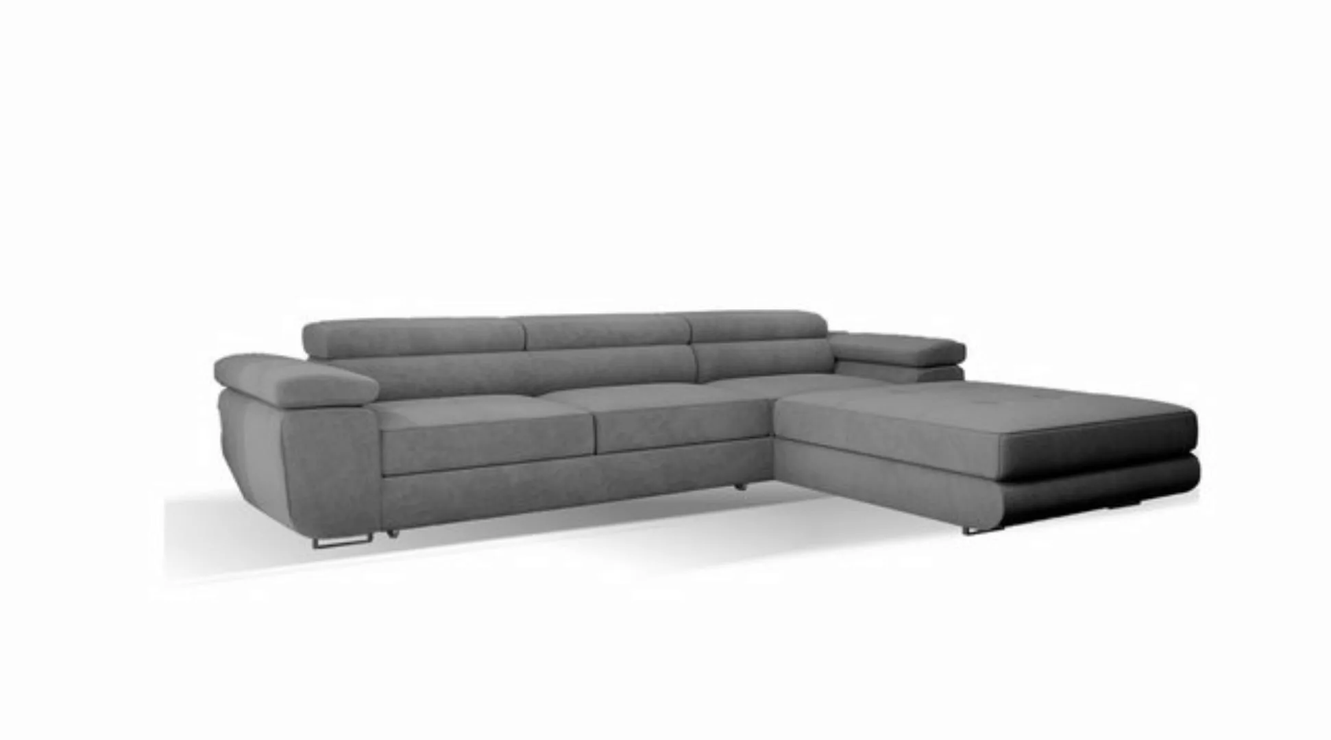 Goldstoff Ecksofa VENUS TWIN, mit Schlaffunktion und Bettkasten, 275x202x70 günstig online kaufen