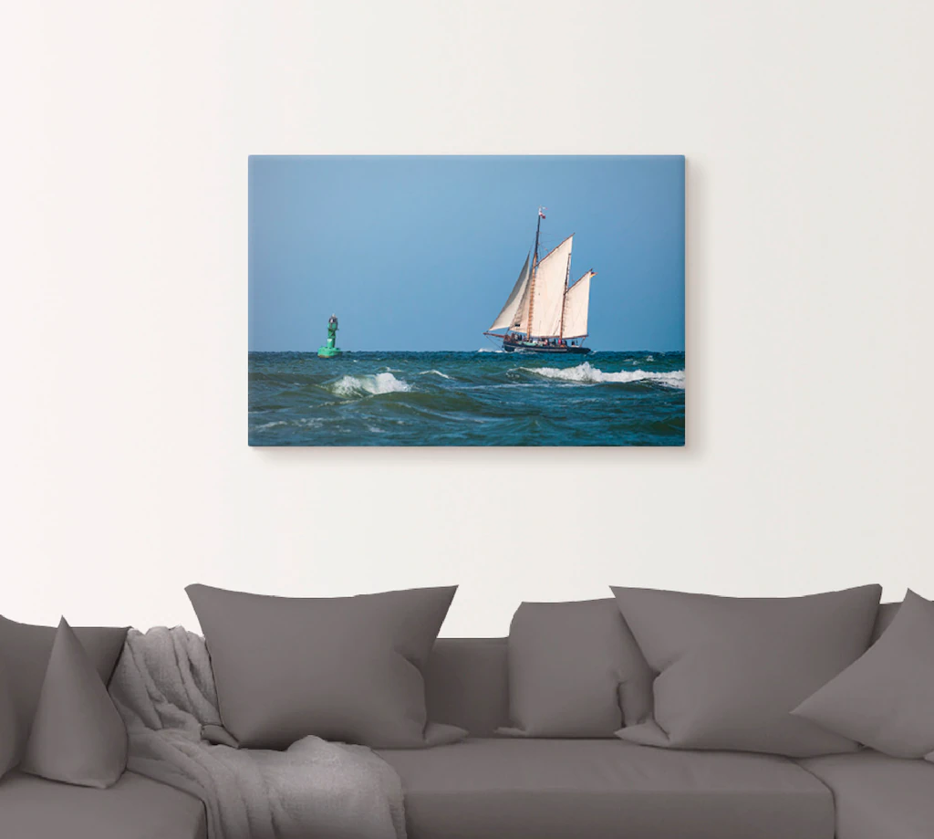 Artland Leinwandbild "Segelschiff auf der Ostsee", Boote & Schiffe, (1 St.) günstig online kaufen