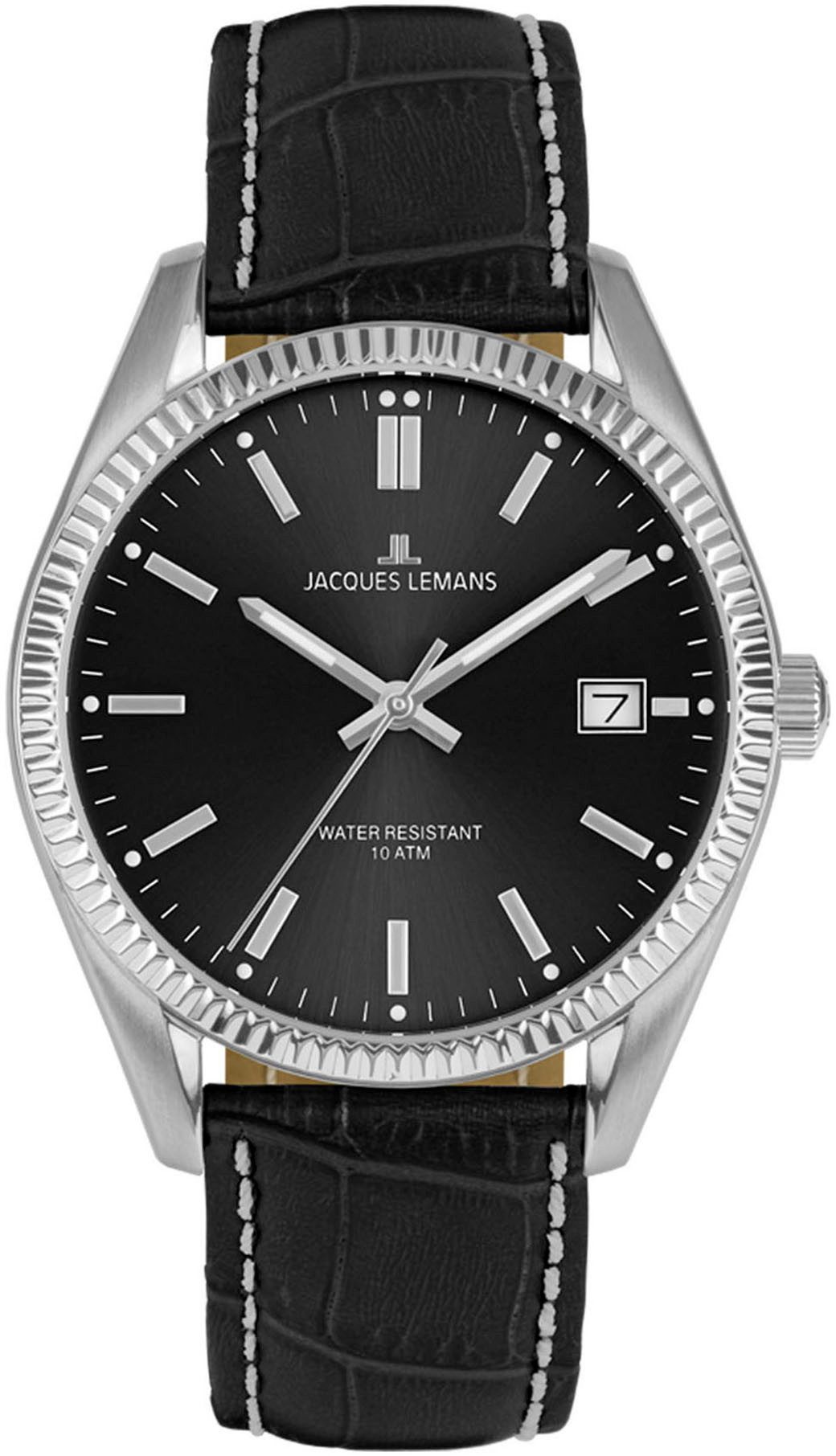 Jacques Lemans Quarzuhr Derby 50-3P, Armbanduhr, günstig online kaufen