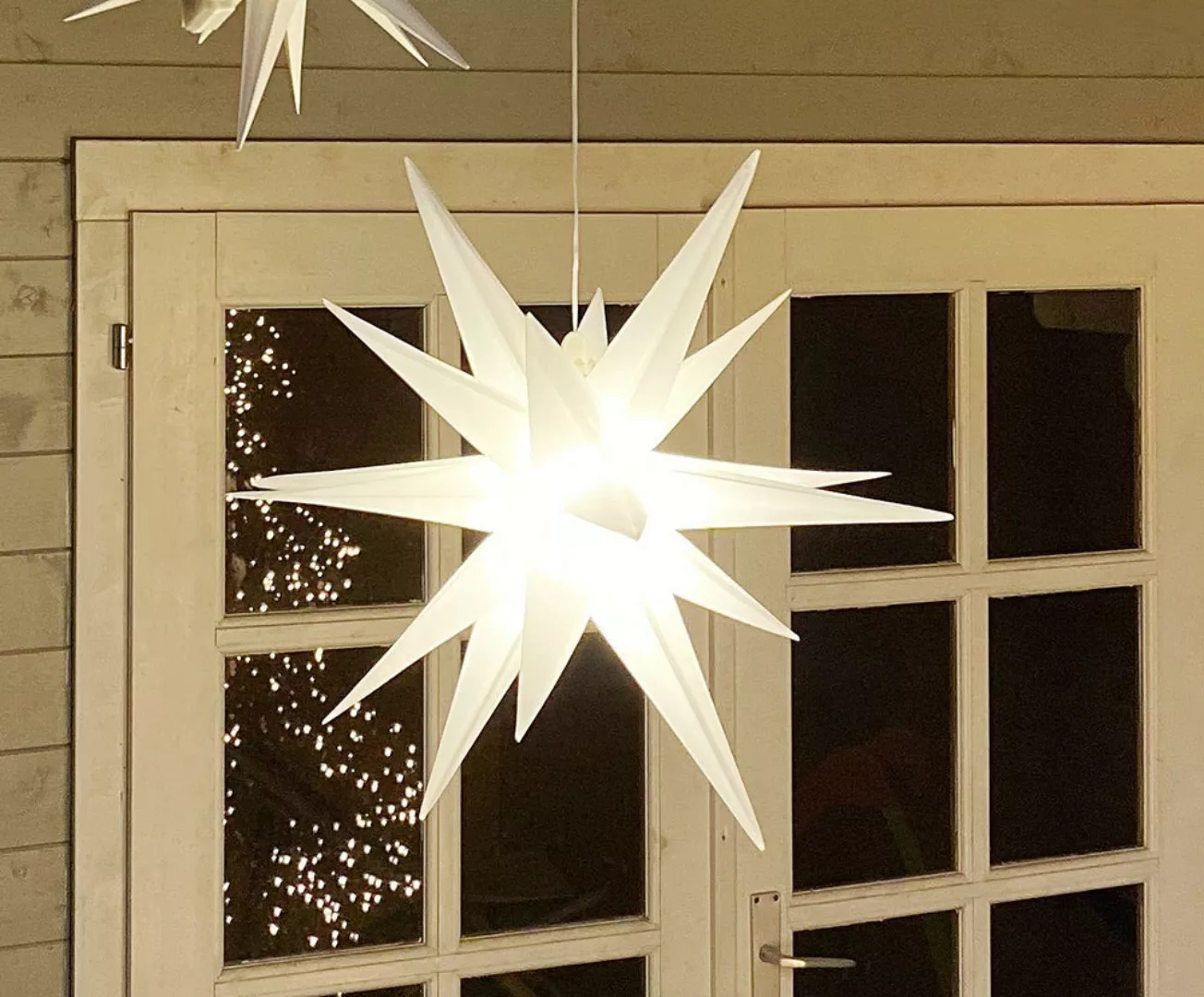 LED Stern Außen Groß Weiß Weihnachtsstern Beleuchtet 3D Leuchtstern 60cm günstig online kaufen
