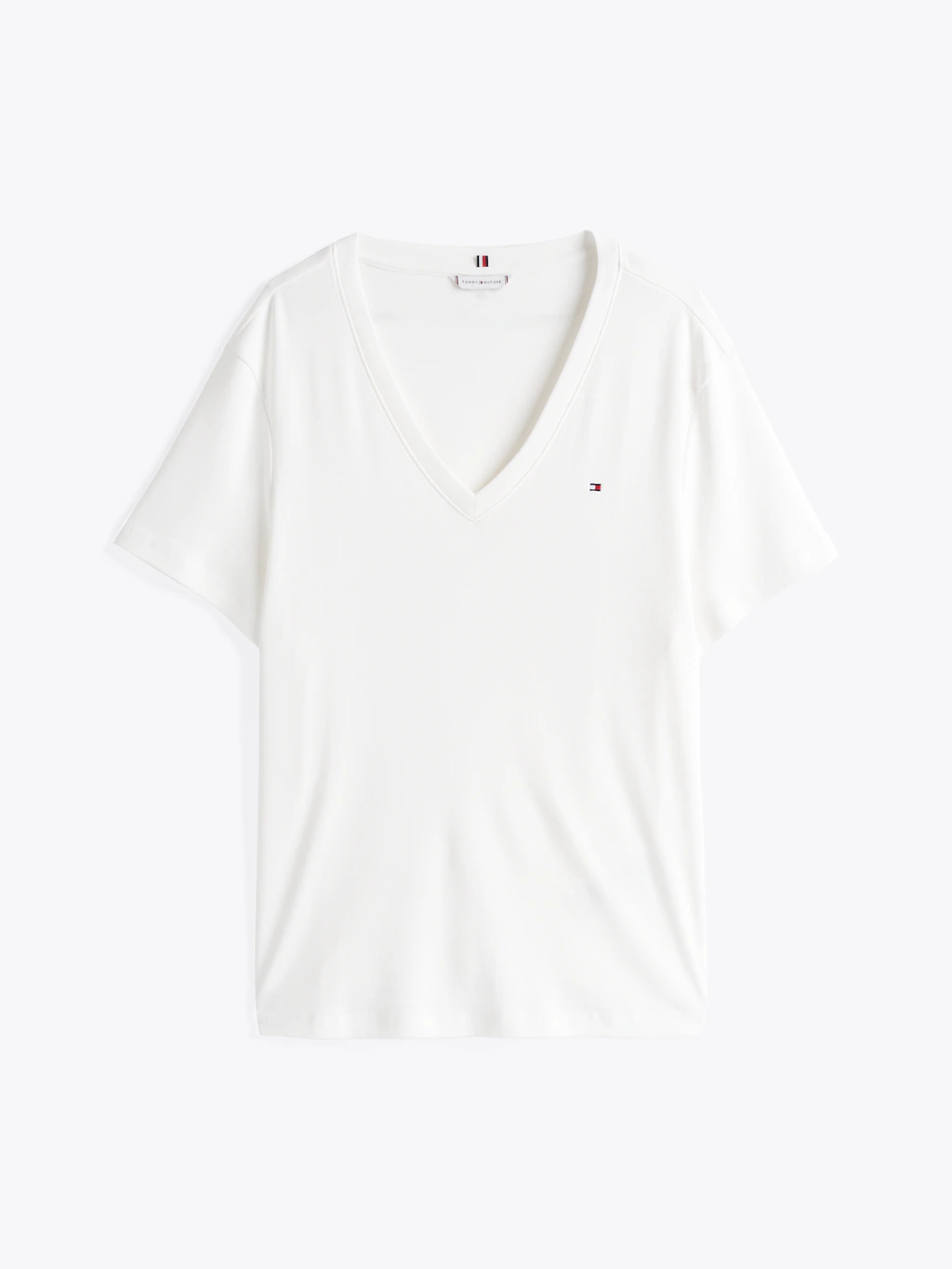 Tommy Hilfiger Curve V-Shirt CRV SLIM CODY V-NK SS in Großen Größen, Streif günstig online kaufen