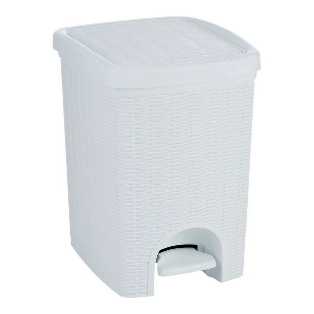 Papierkorb Weiß Kunststoff (20 L) (27 X 39 X 30,5 Cm) günstig online kaufen