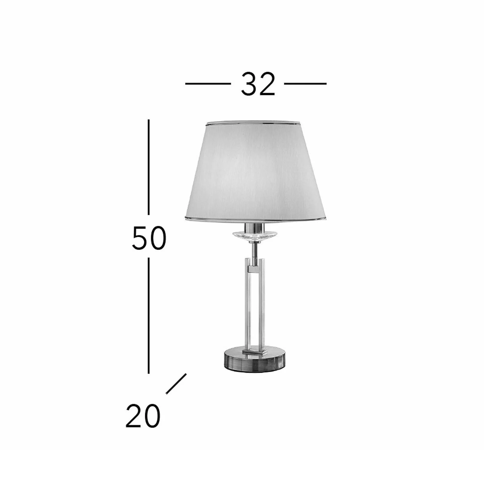 KOLARZ Tischlampe Imperial, Höhe 50 cm, messingfarben günstig online kaufen