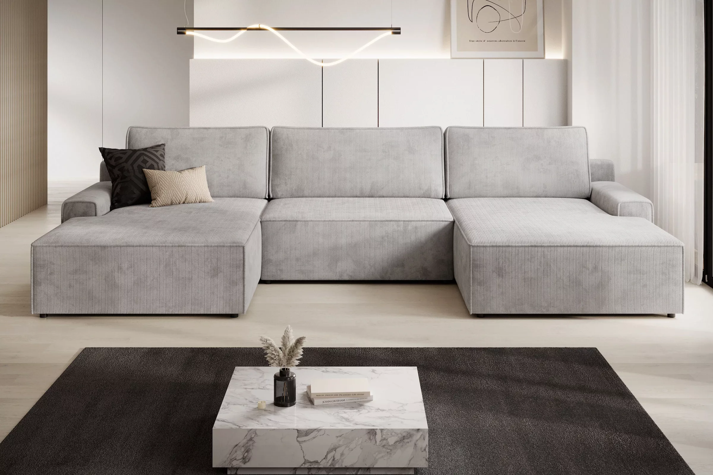 TRENDMANUFAKTUR Wohnlandschaft »Challenge, Schlafsofa mit Bettkasten, Couch günstig online kaufen