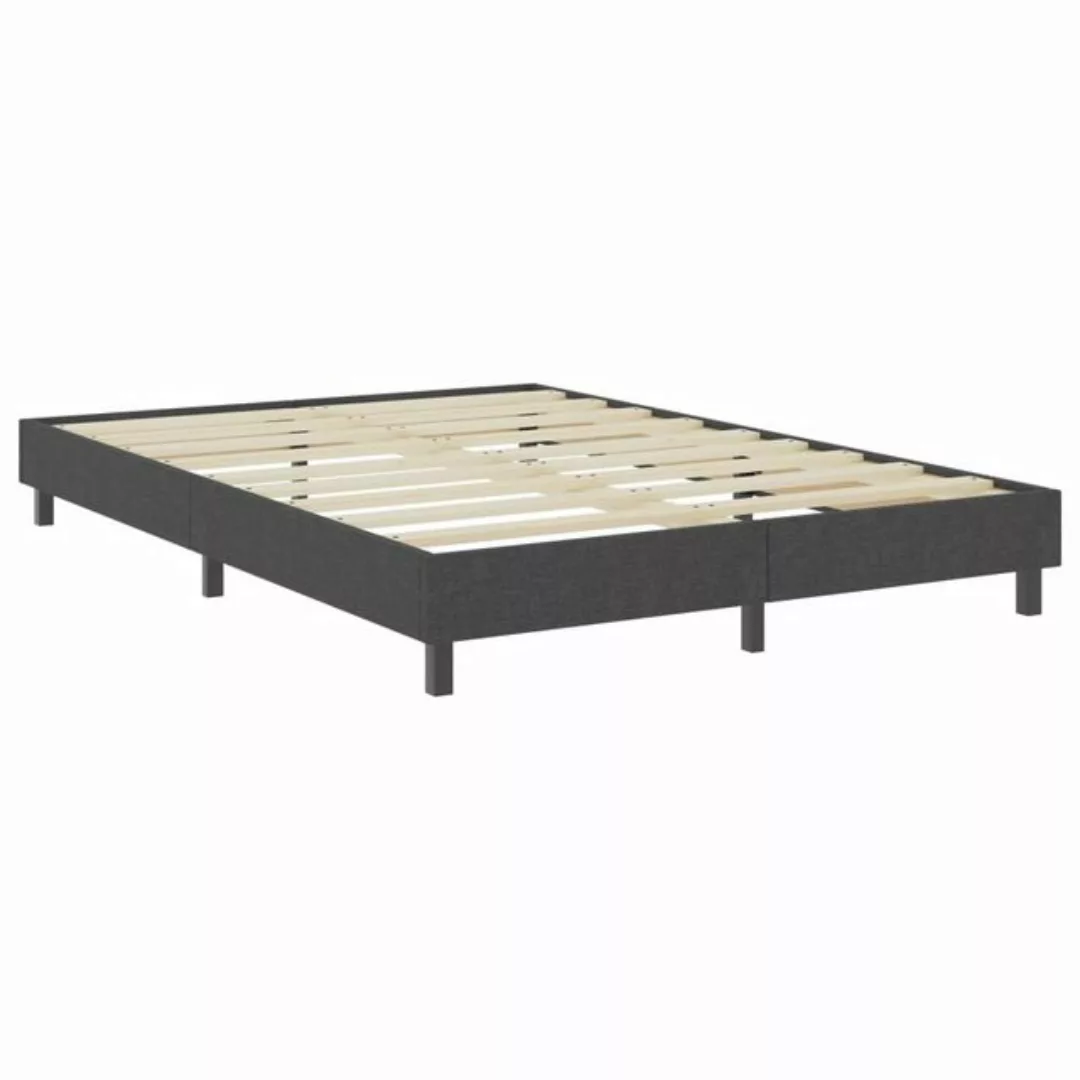 vidaXL Boxspringbett Boxspringbett Dunkelgrau Stoff 180x200 cm Doppelbett B günstig online kaufen