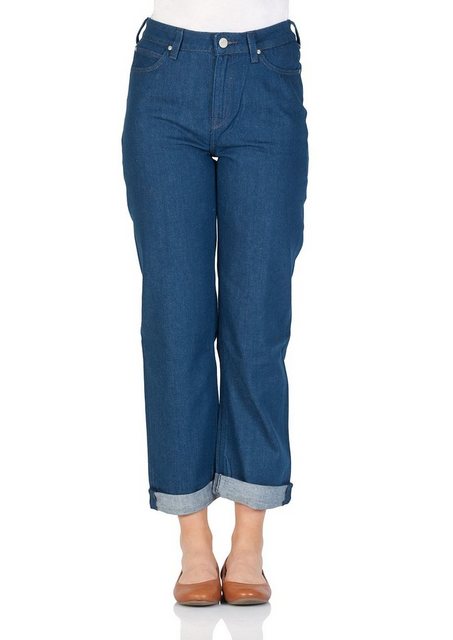 Lee Damen Jeans Mom - Relaxed Fit - Blau - Rinse günstig online kaufen