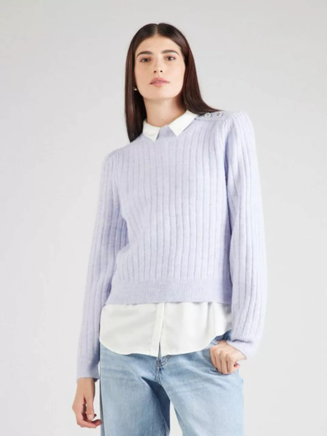 Vero Moda Rundhalspullover VMELYA (1-tlg) Ziersteine günstig online kaufen